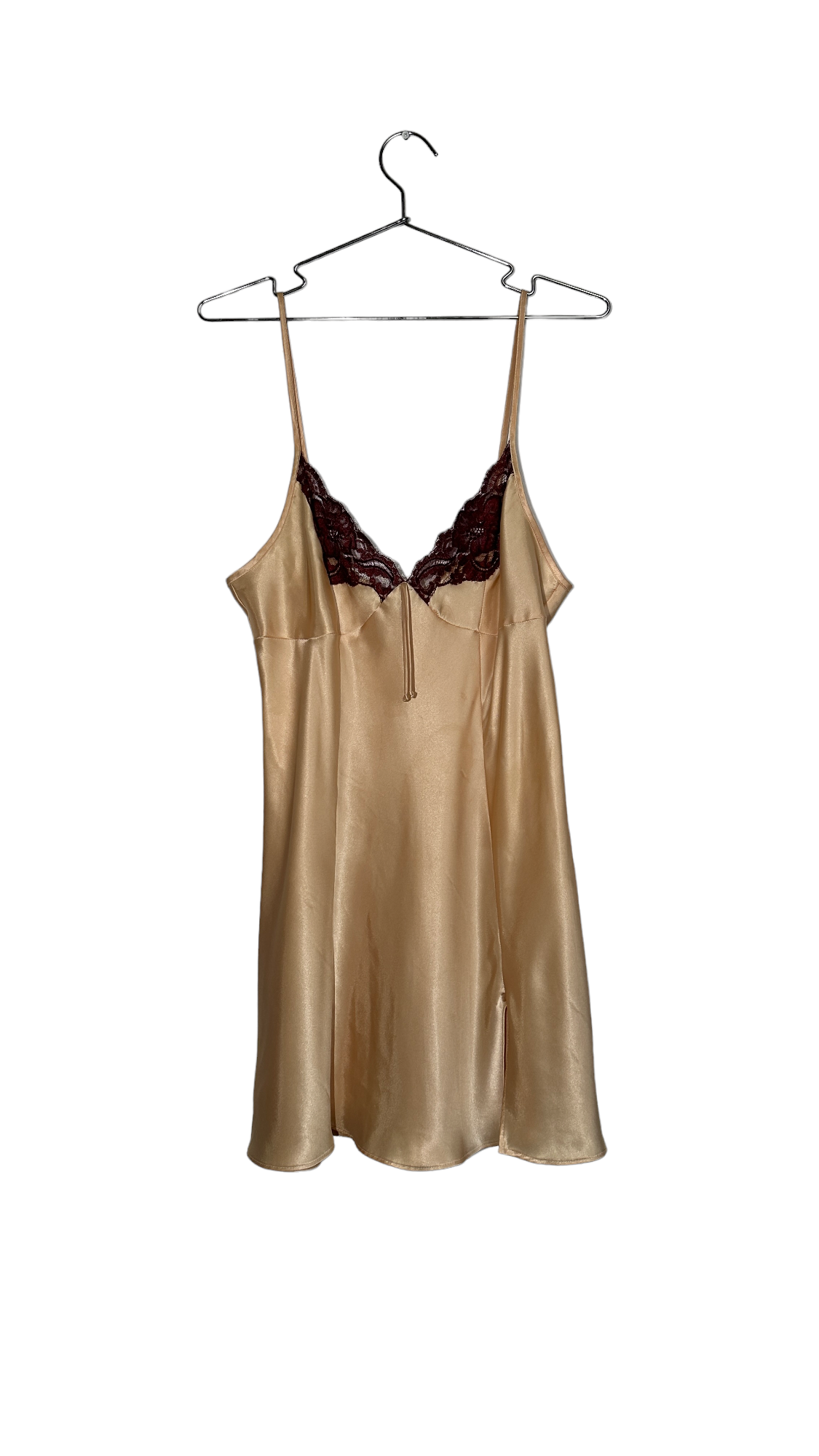 Gold & Brown Slip Dress