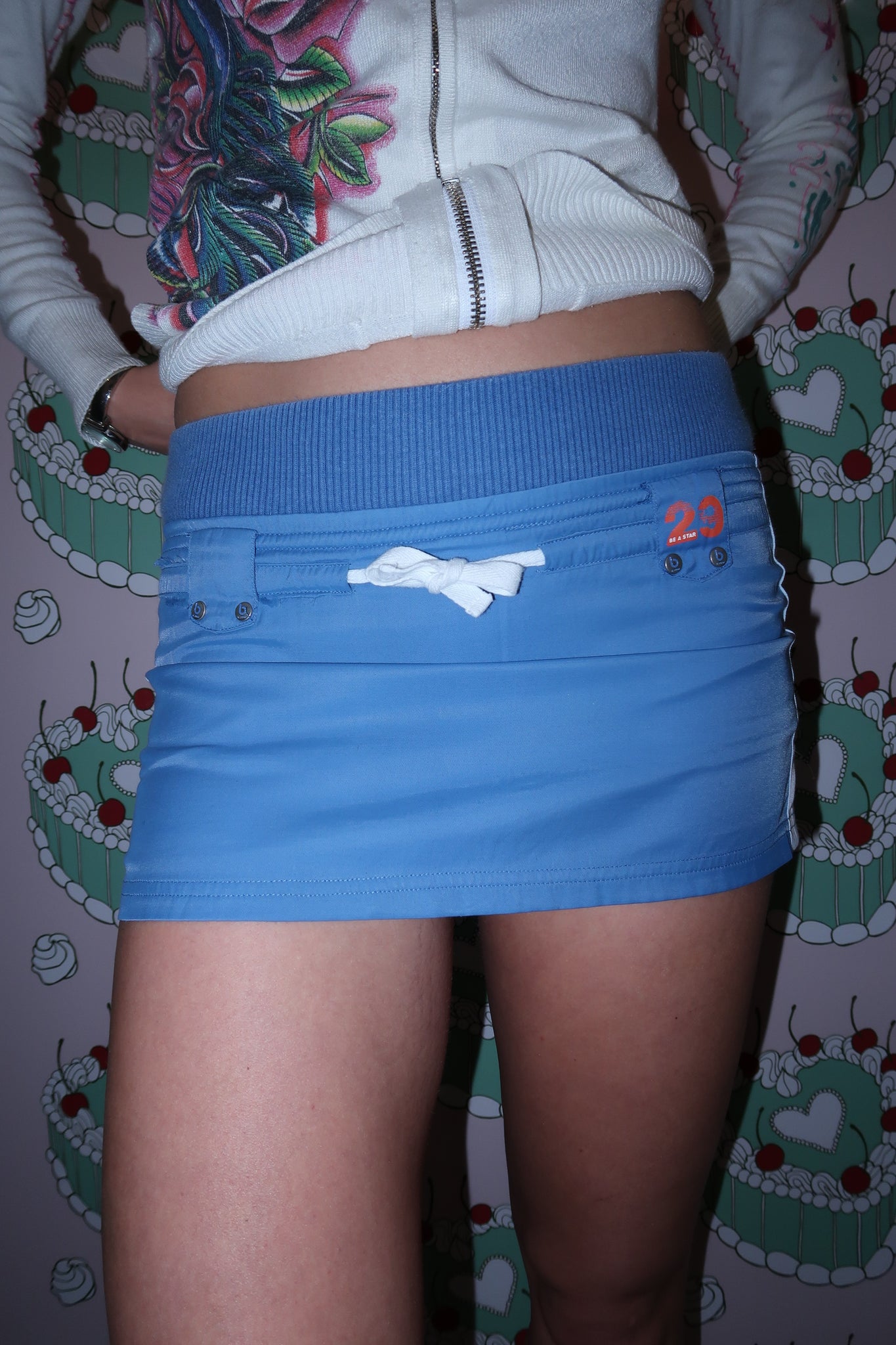 Sporty Blue Mini Skirt