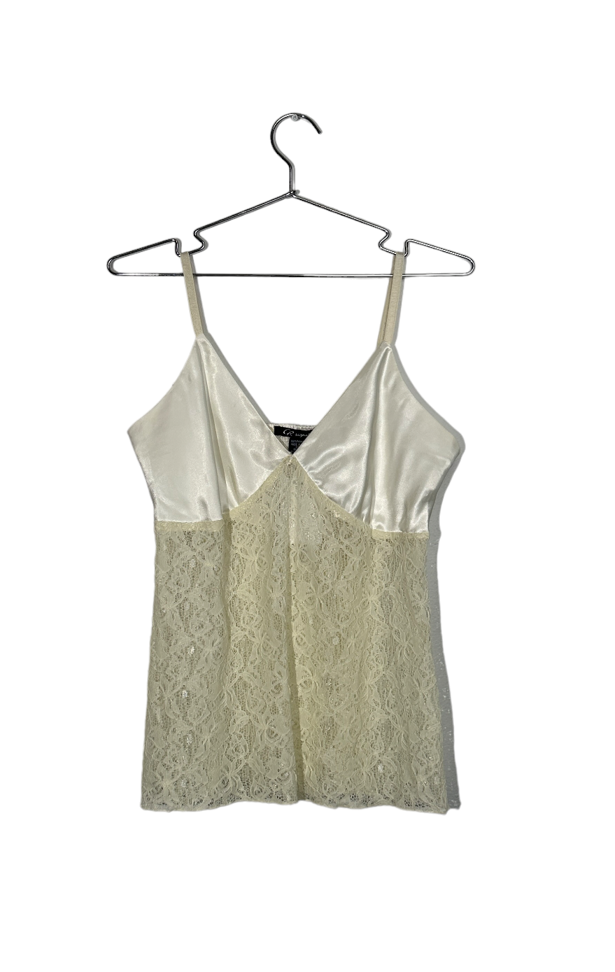 Y2K Cream Tank Top