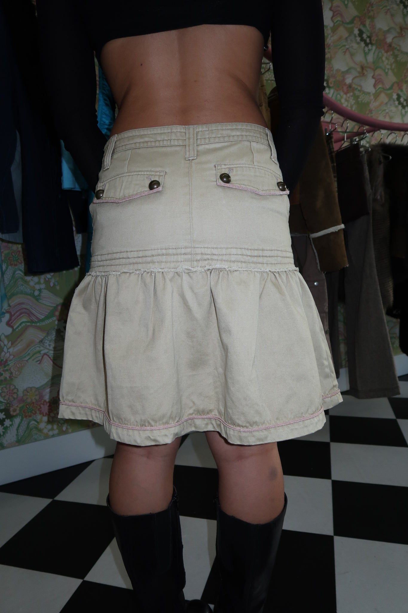 Midi Ruffled Skirt
