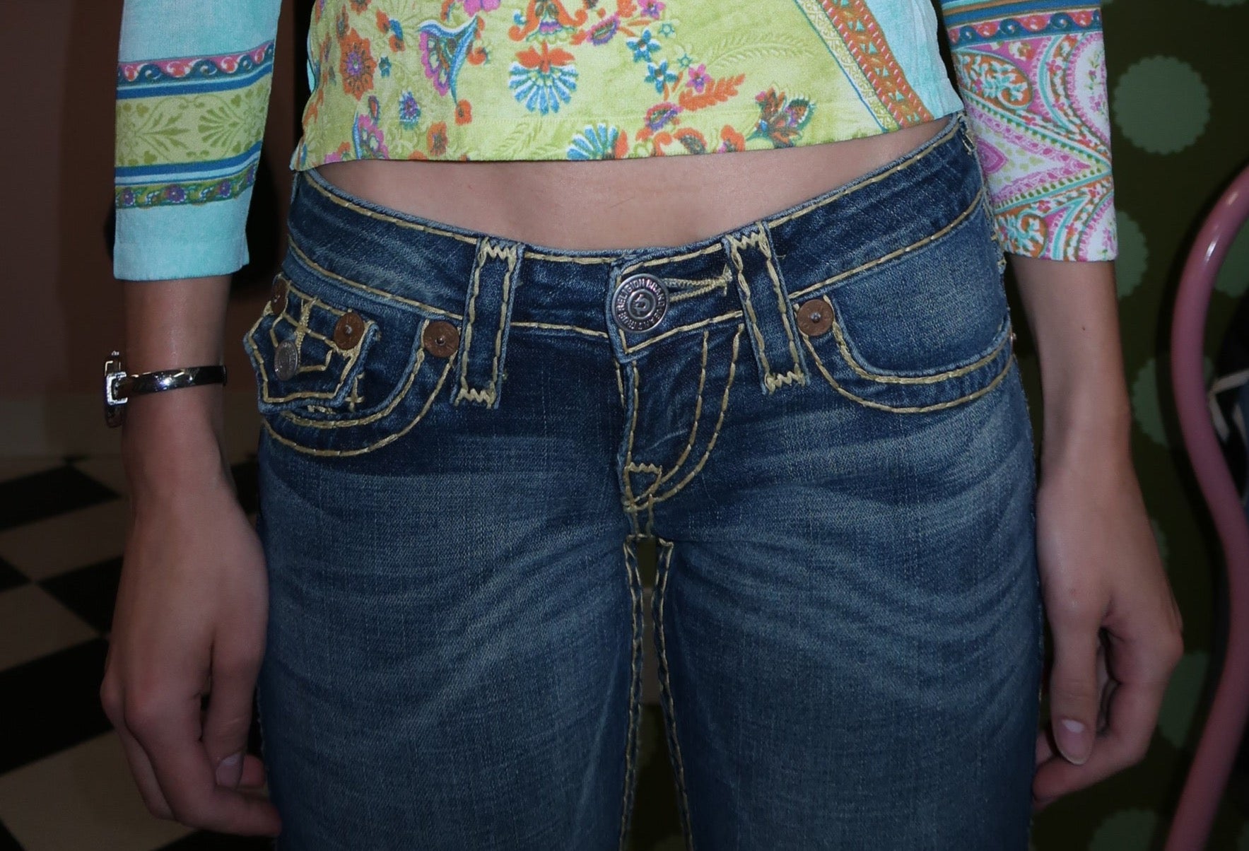 True Religion Low Rise Denim Jeans