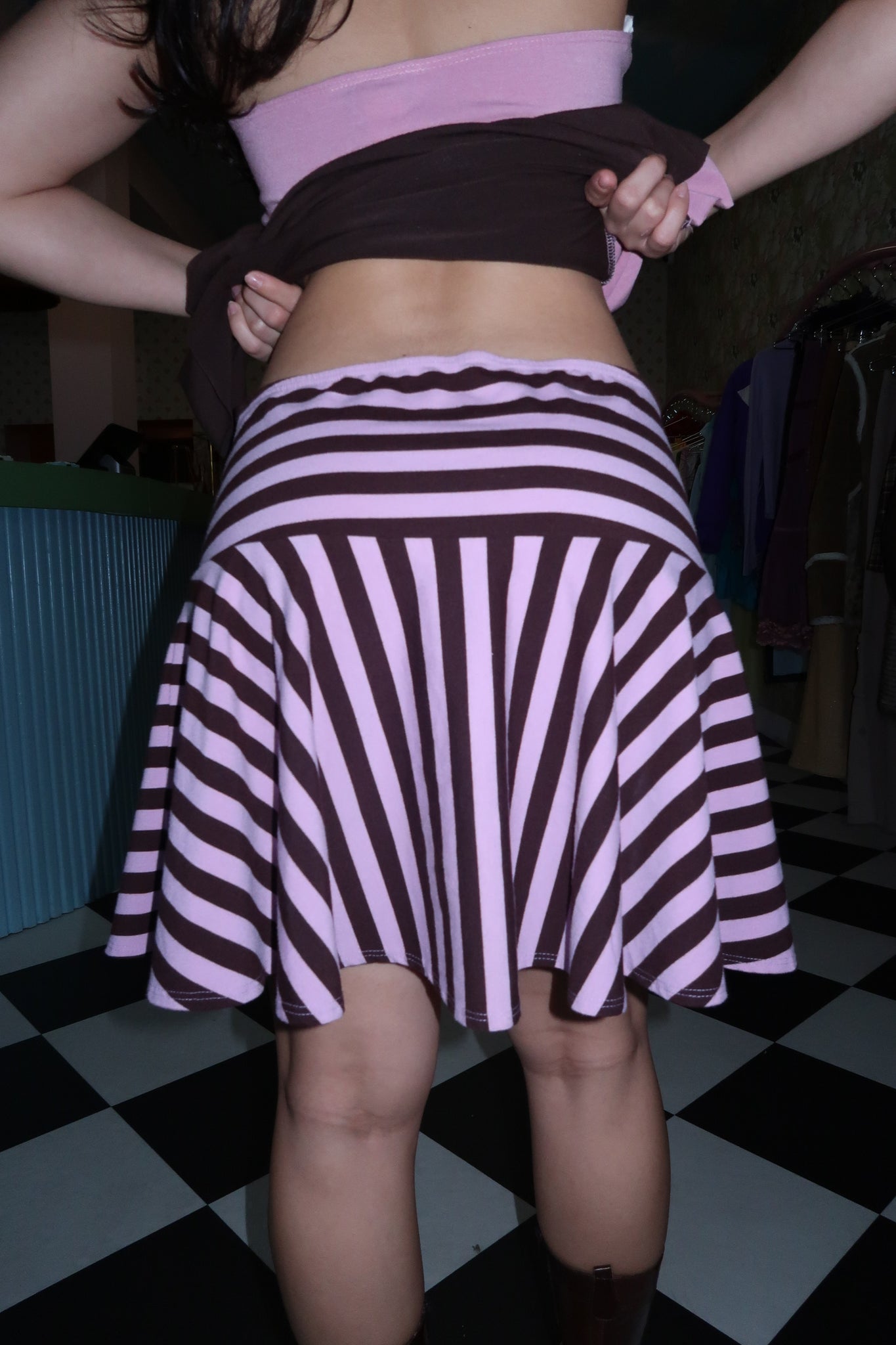 Betsey Johnson Striped Skirt