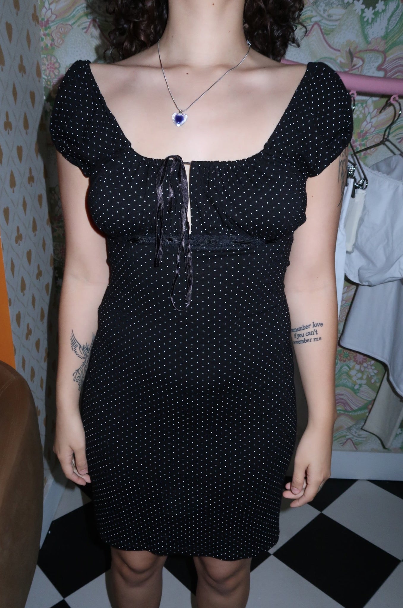 Vintage Polka Dot Midi Dress