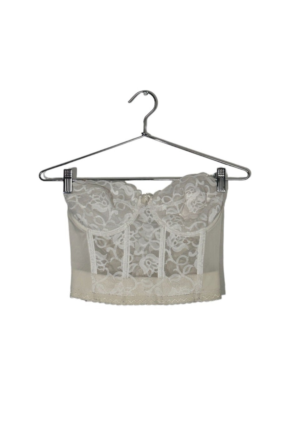 White Lace Corset Top