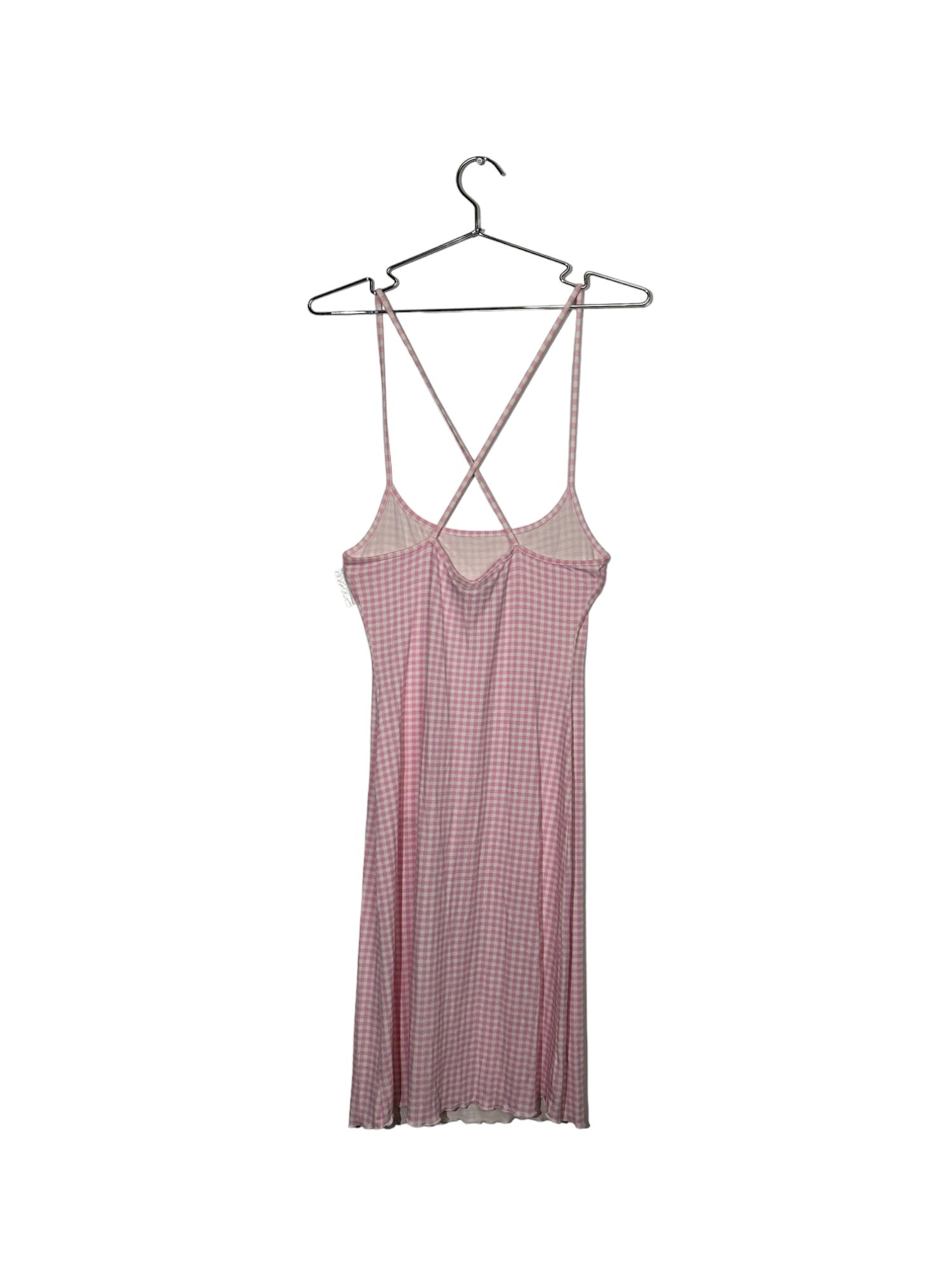 Pink Ribbed Bodycon Dress