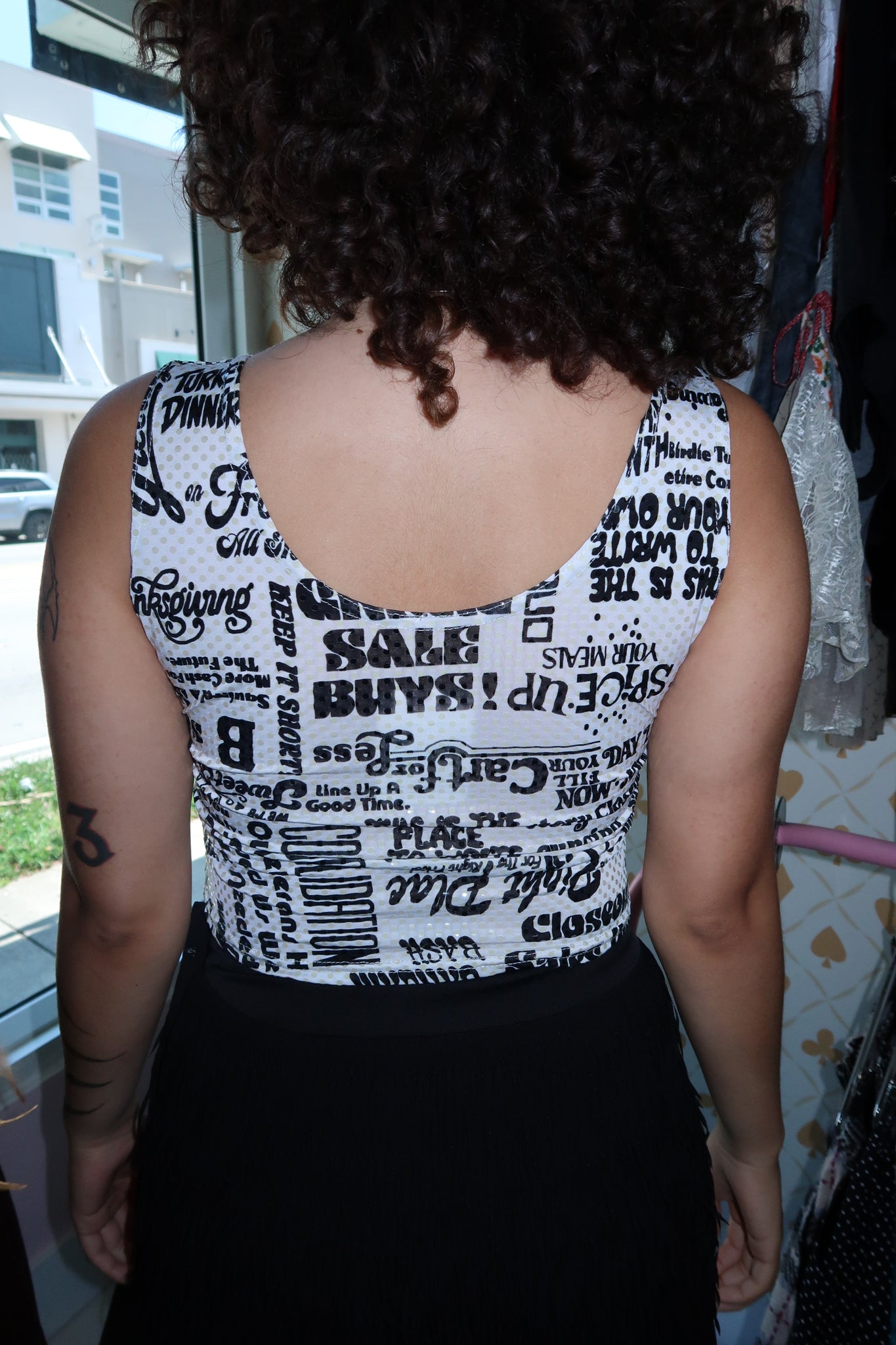 Text Design Tank Top