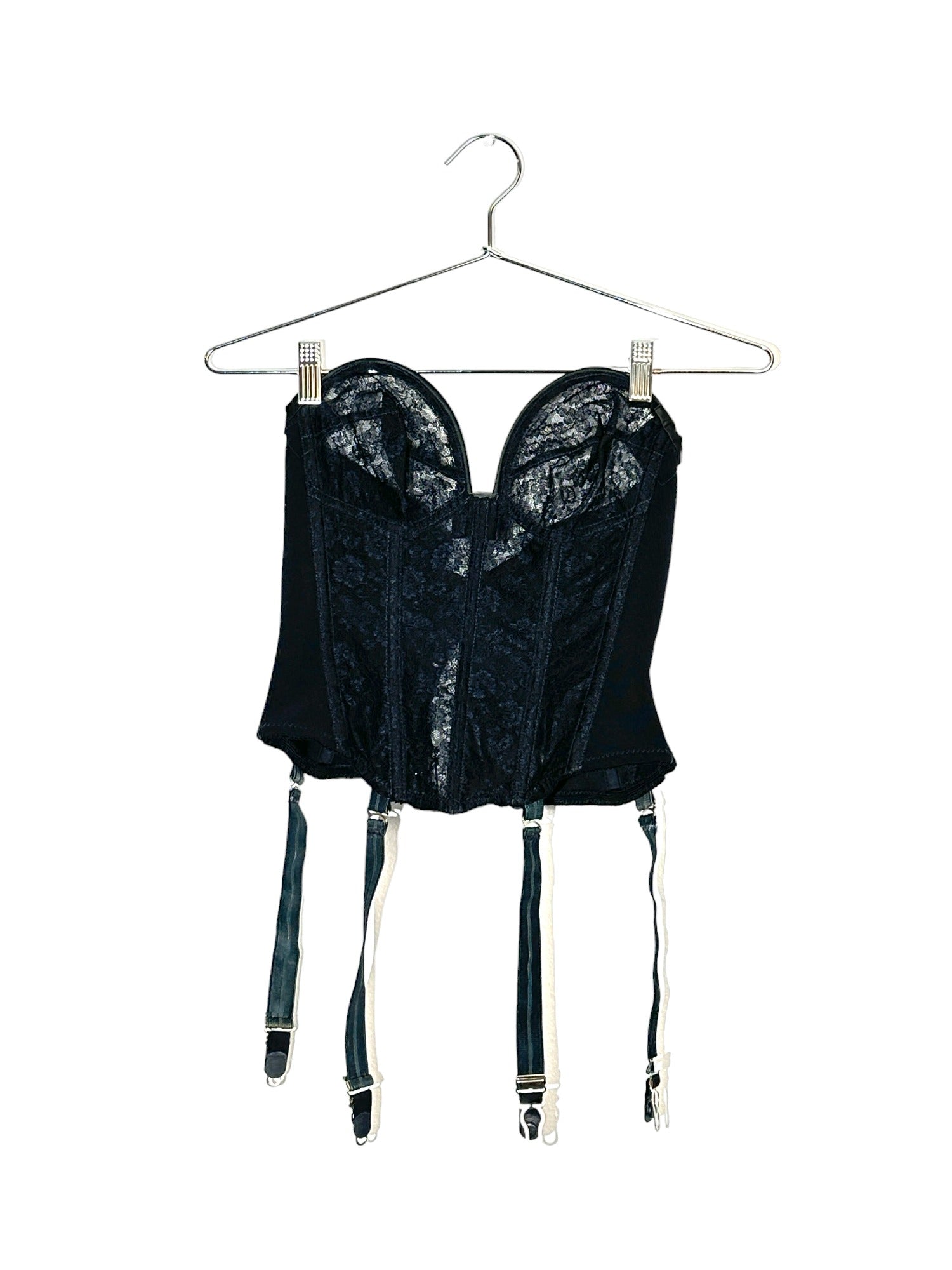 Black Lacy Wired Bustier Top