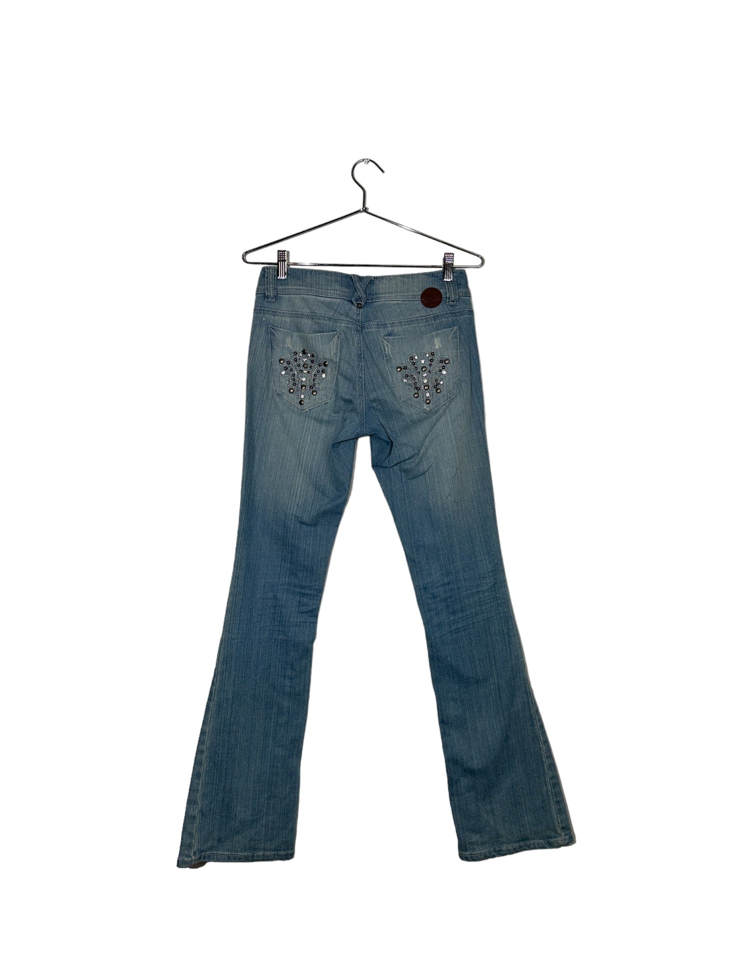 Blue Denim XOXO Embellished Jeans