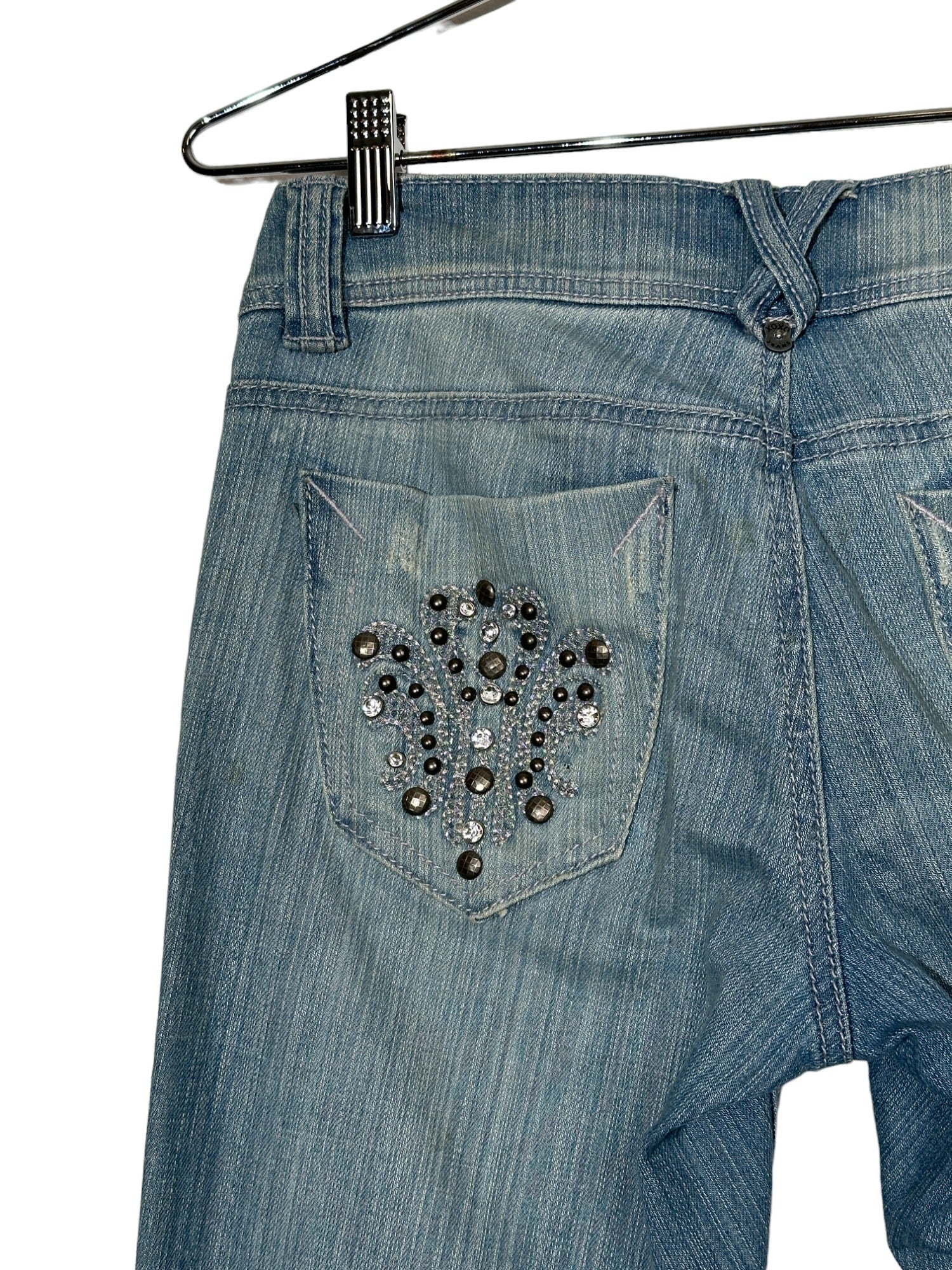 Blue Denim XOXO Embellished Jeans