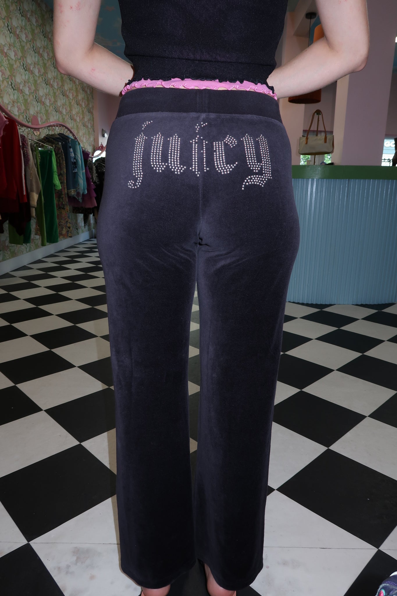 Juicy Couture Low Waist Velour Track Pants