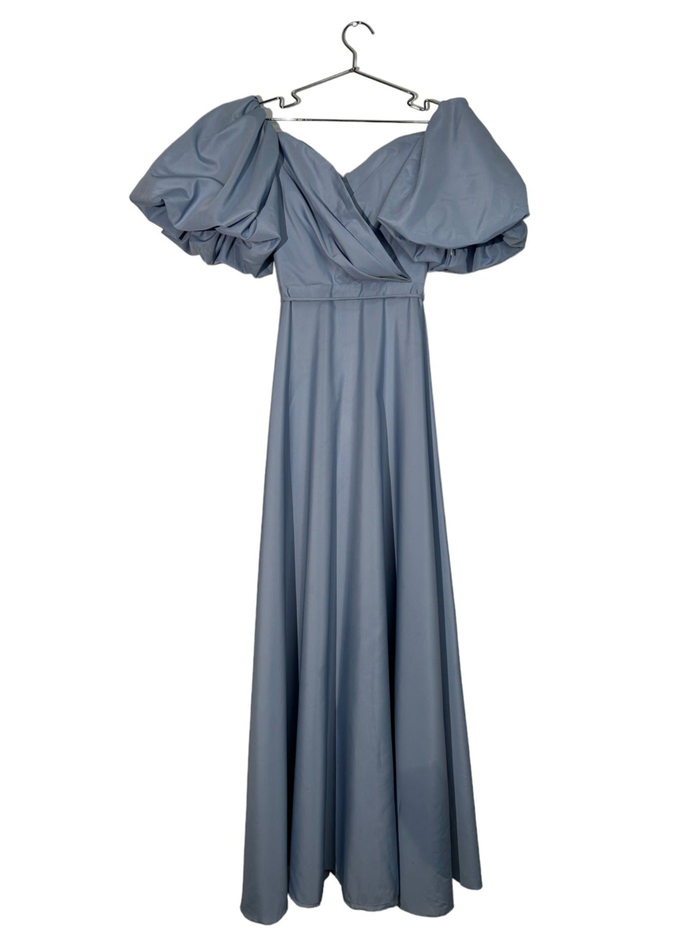 Periwinkle Puff Sleeve Gown