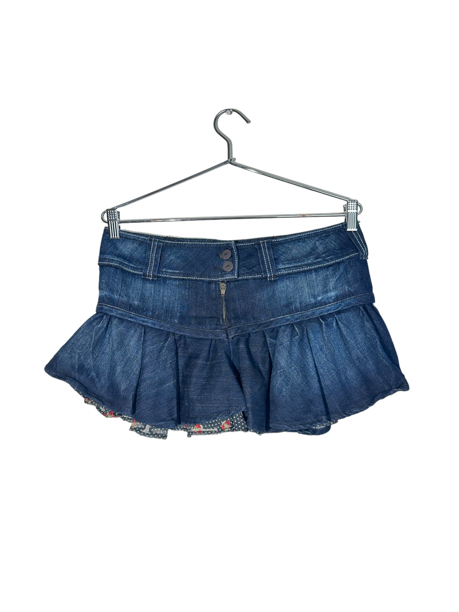 Lowrise Pleated Mini Skirt