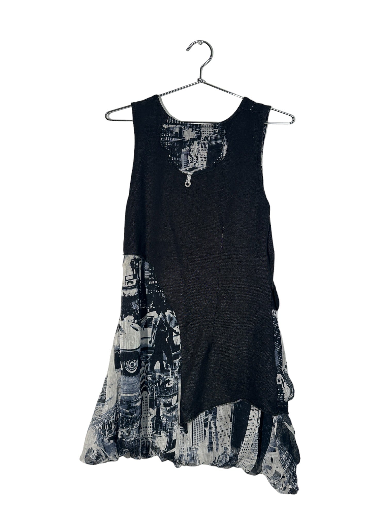 Muli-Pattern Abstract Dress