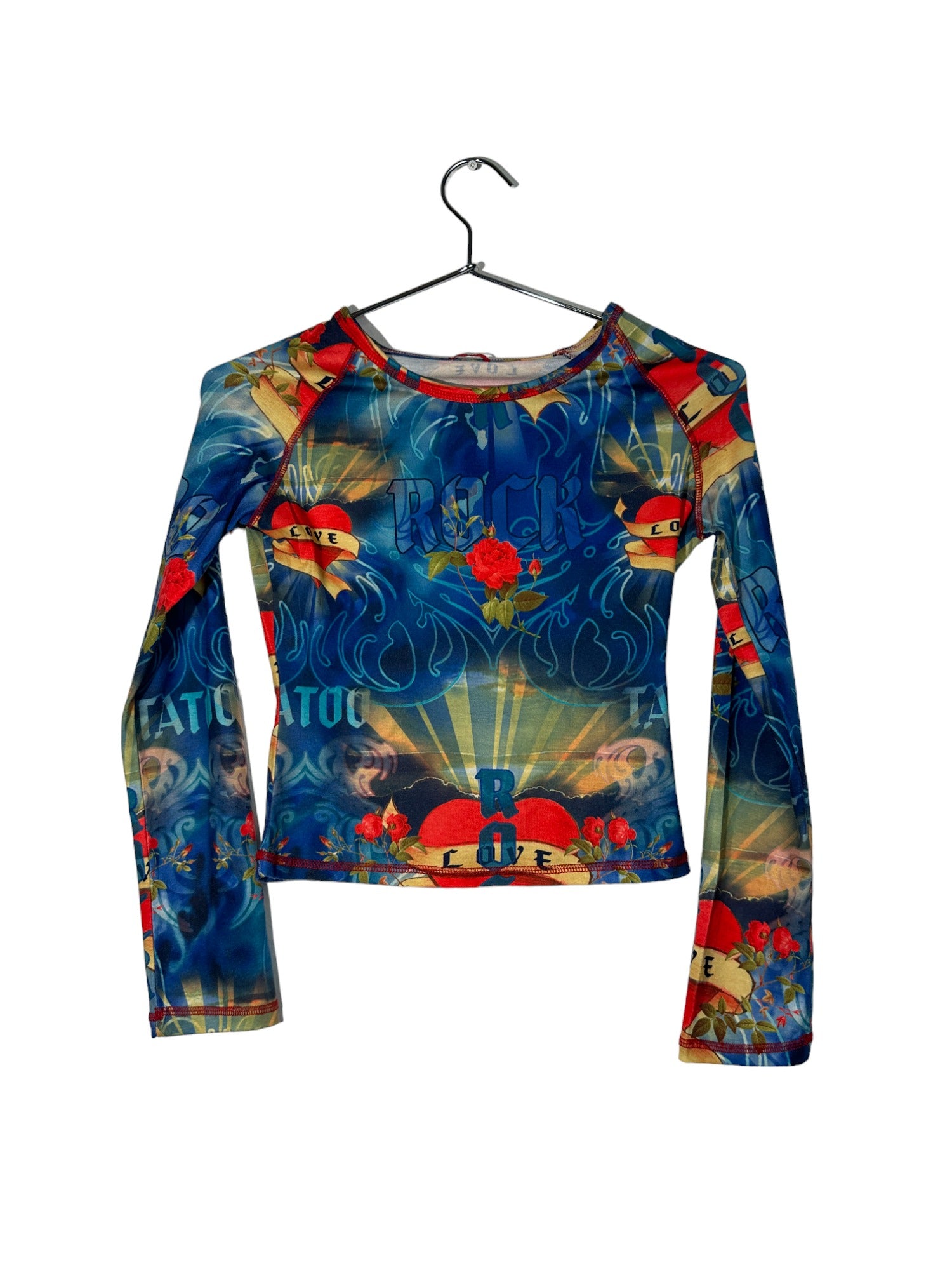 Long-sleeve Abstract Primary Shirt