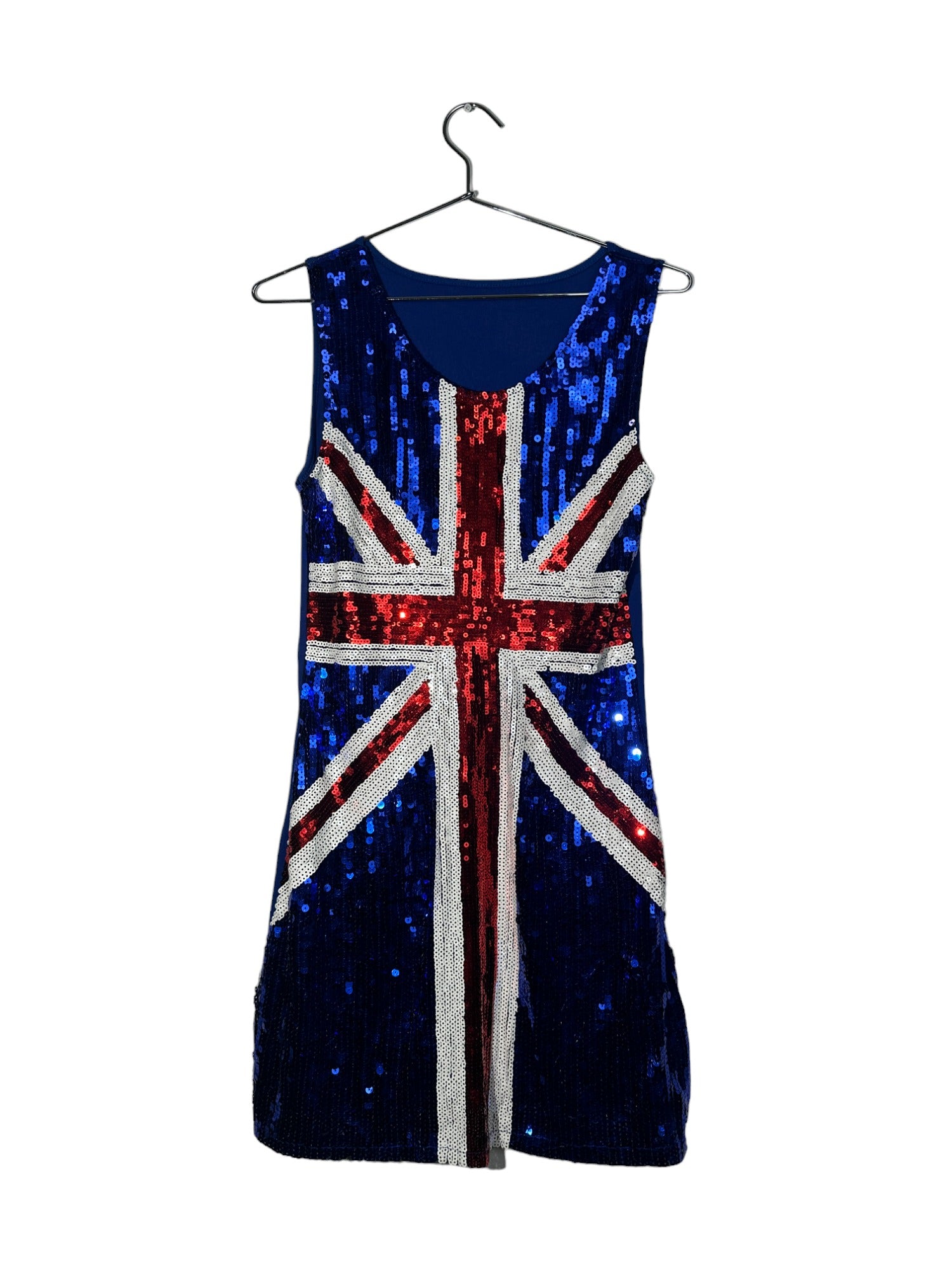 Ladies Union Jack Sequin Dress