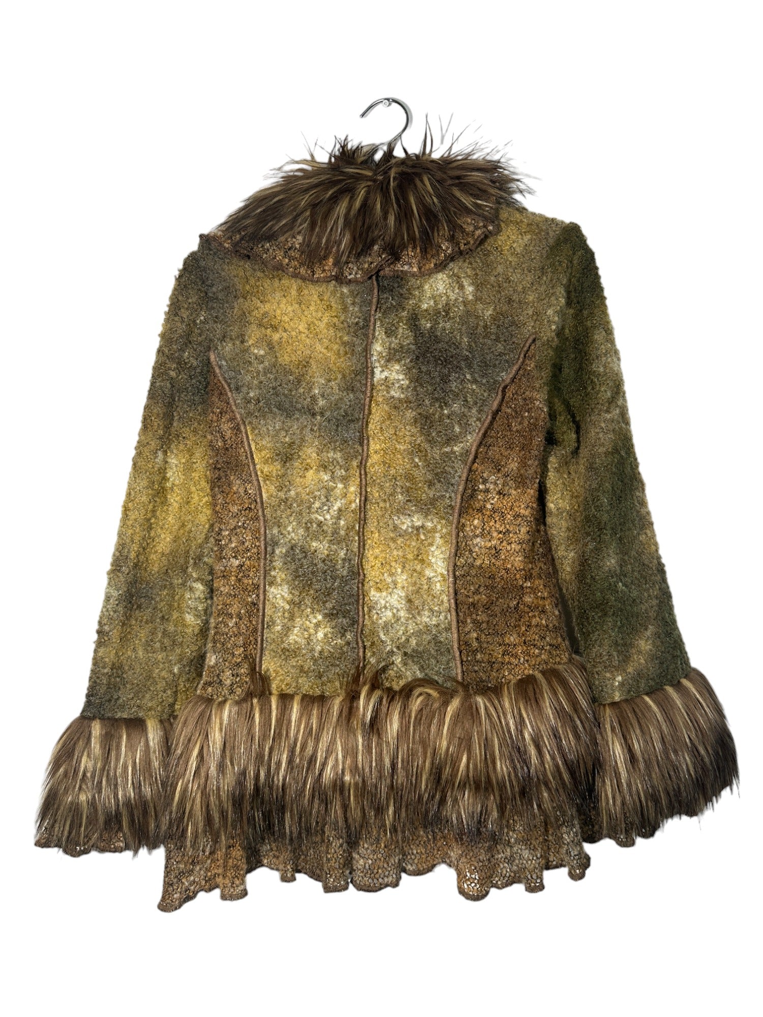 Passion Concept Faux Fur Trim Cardigan