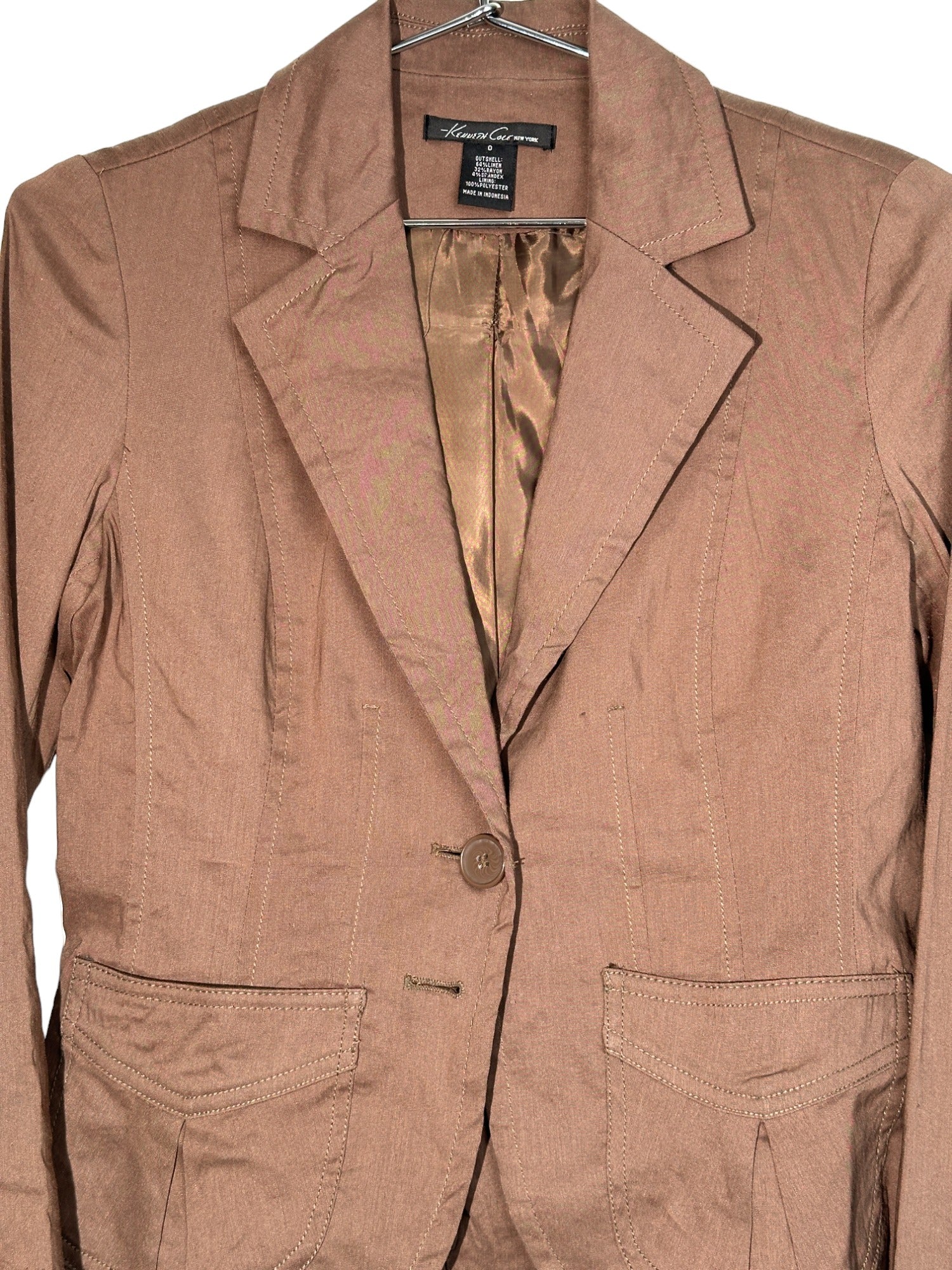 Kenneth Cole New York Brown Blazer