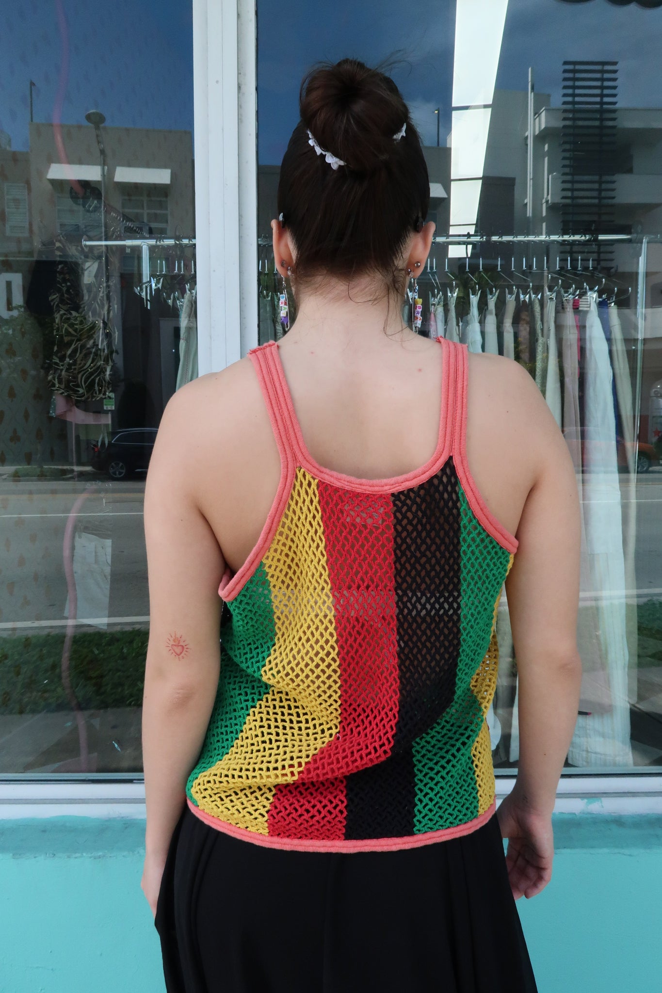 Multicolored Knit Tank Top