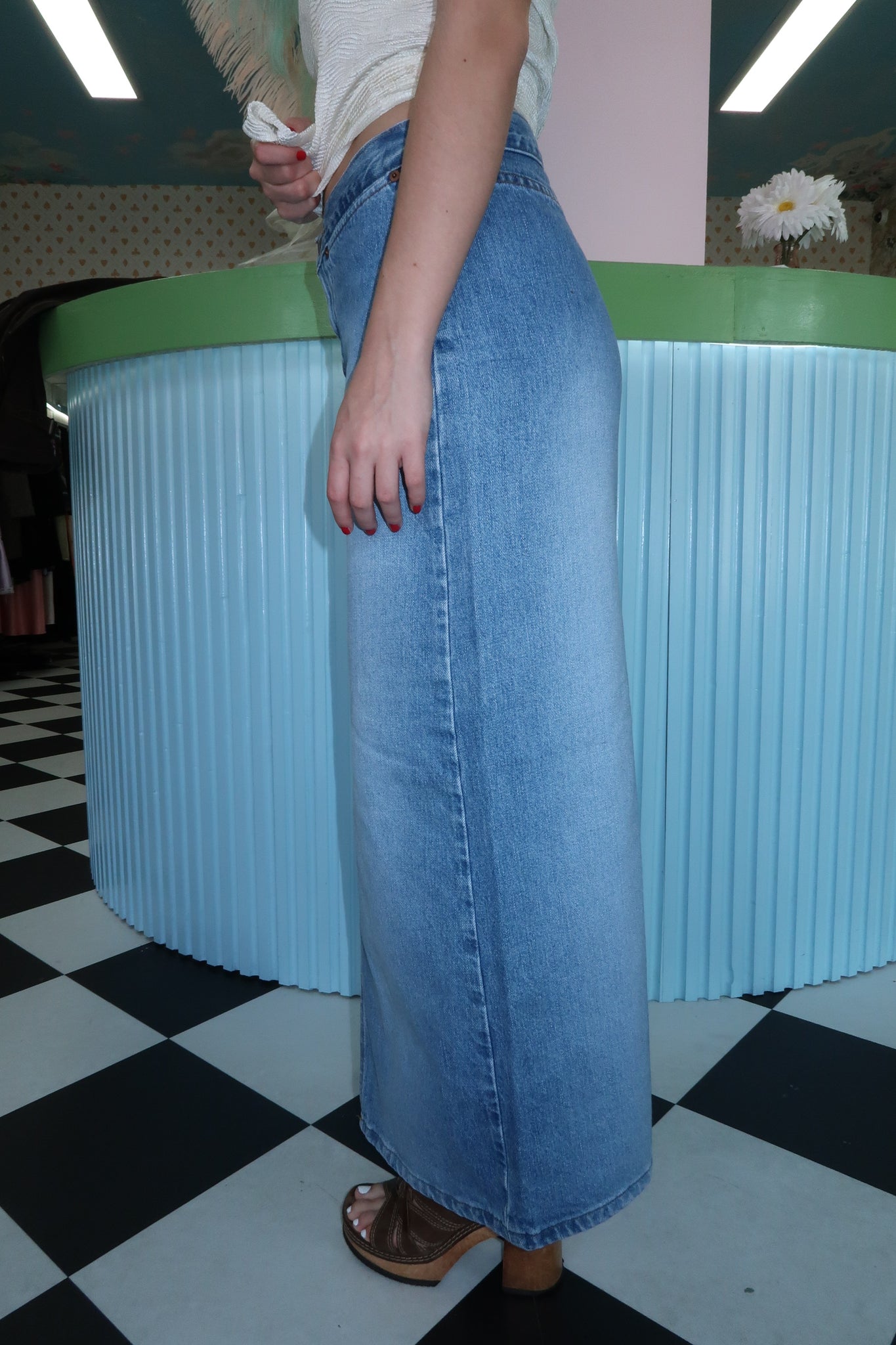 Blue GAP Jeans Maxi Skirt