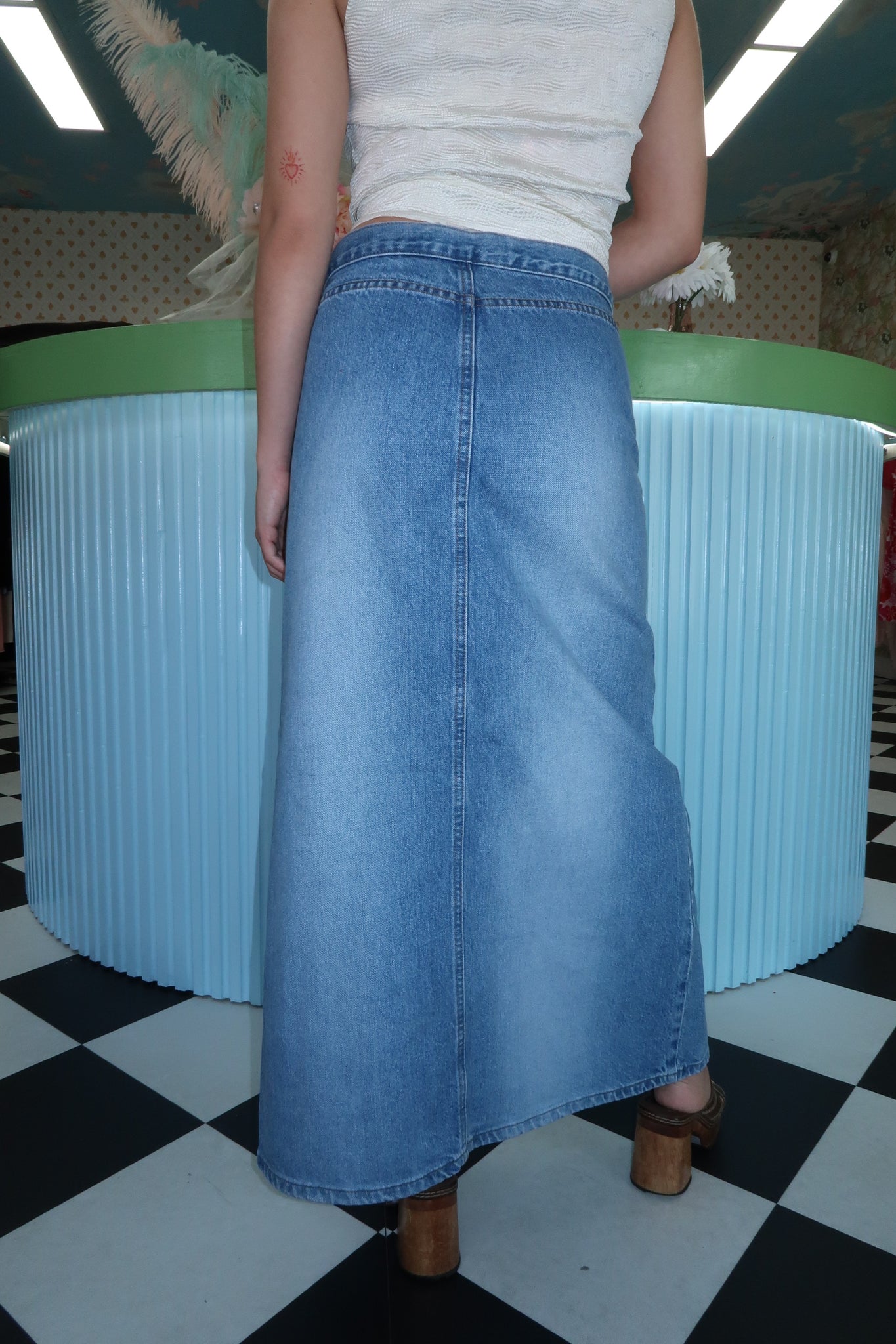 Blue GAP Jeans Maxi Skirt