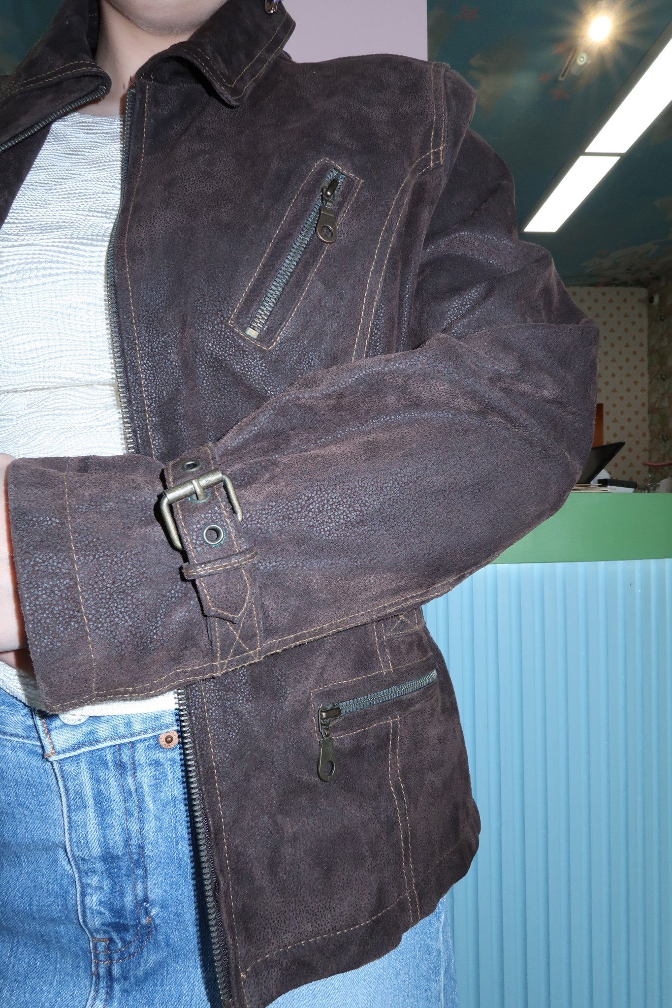 Lloyd Elliot's Brown Authentic Leather Jacket