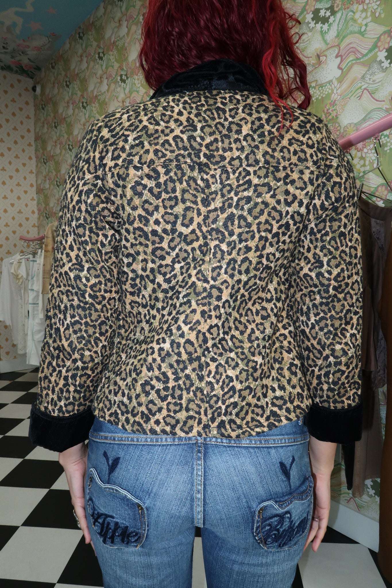 Leopard Button Up Jacket