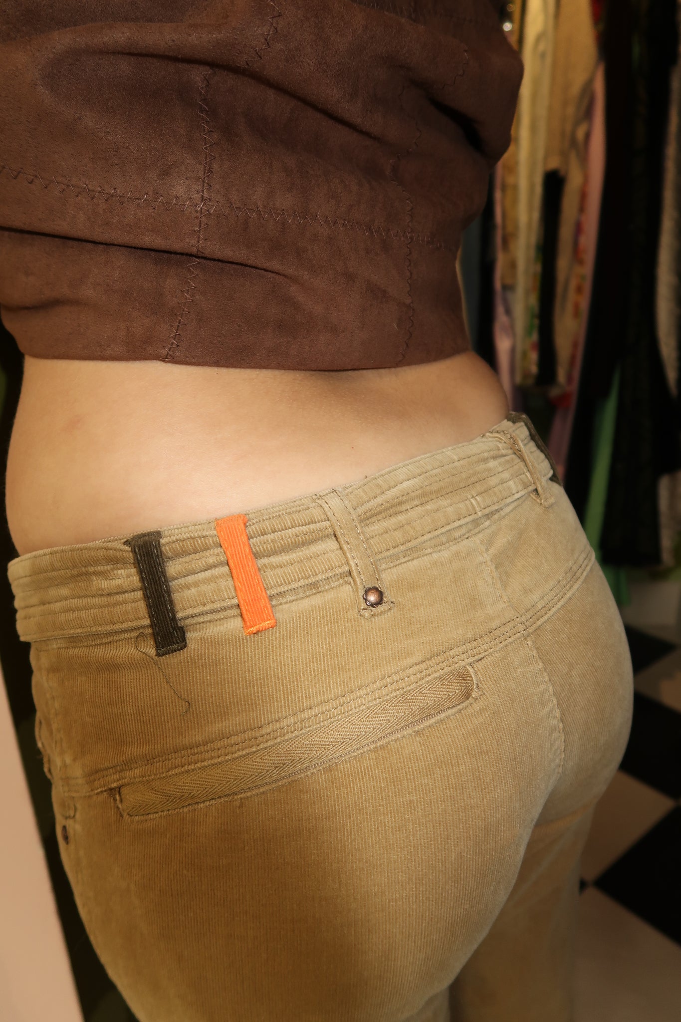 Low Waist Y2K Corduroy Pants