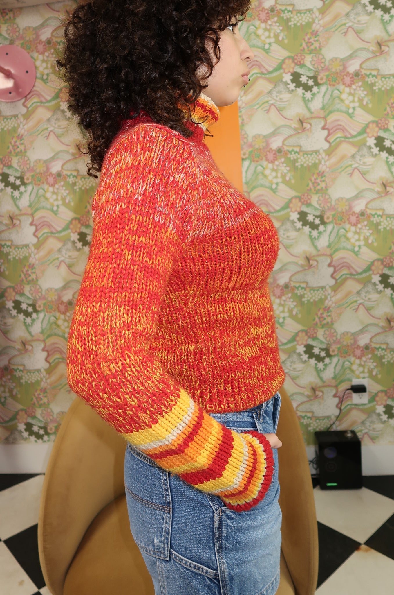 Knitted Turtle Neck Sweater