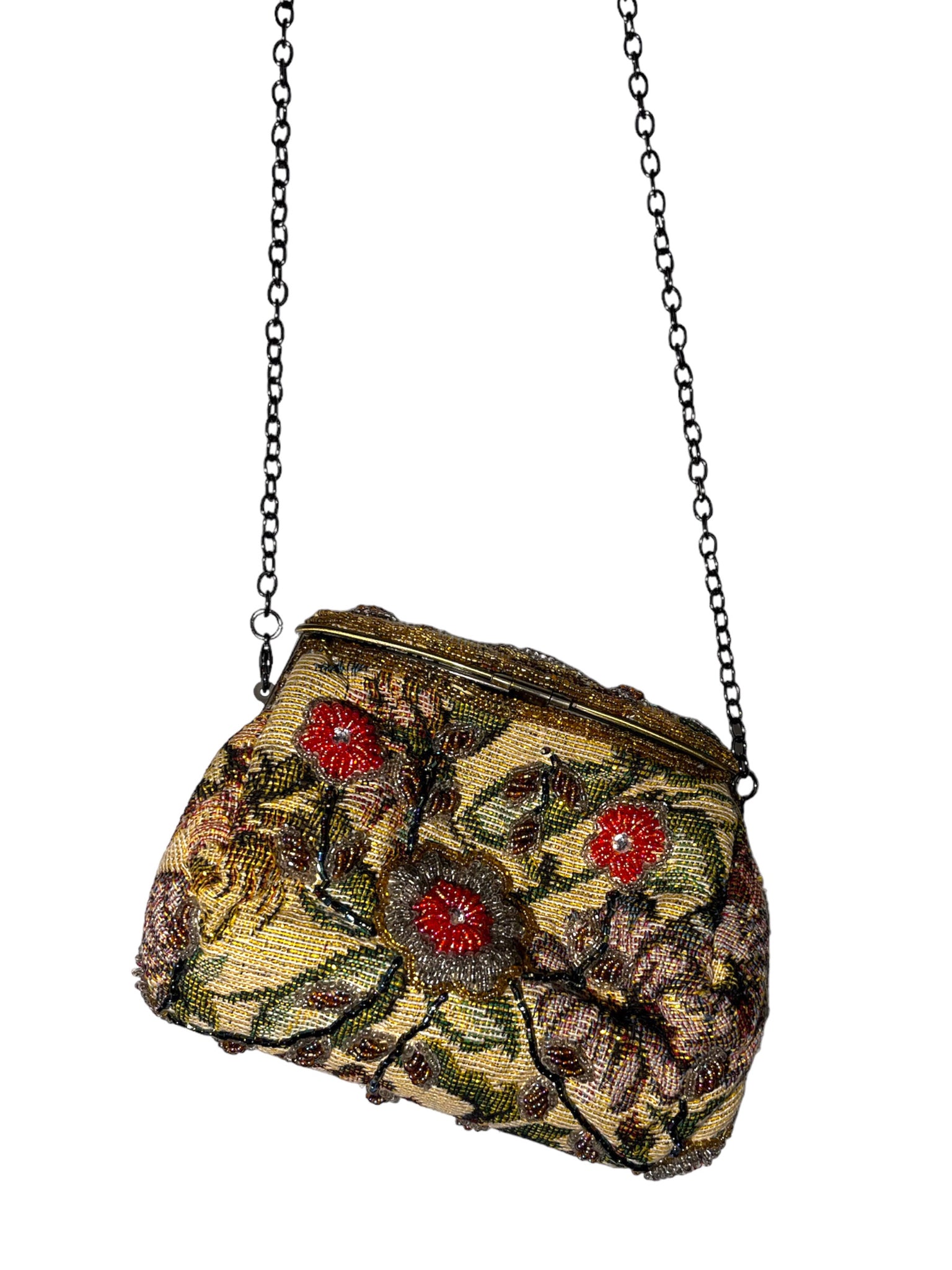 Beaded Floral Mini Purse