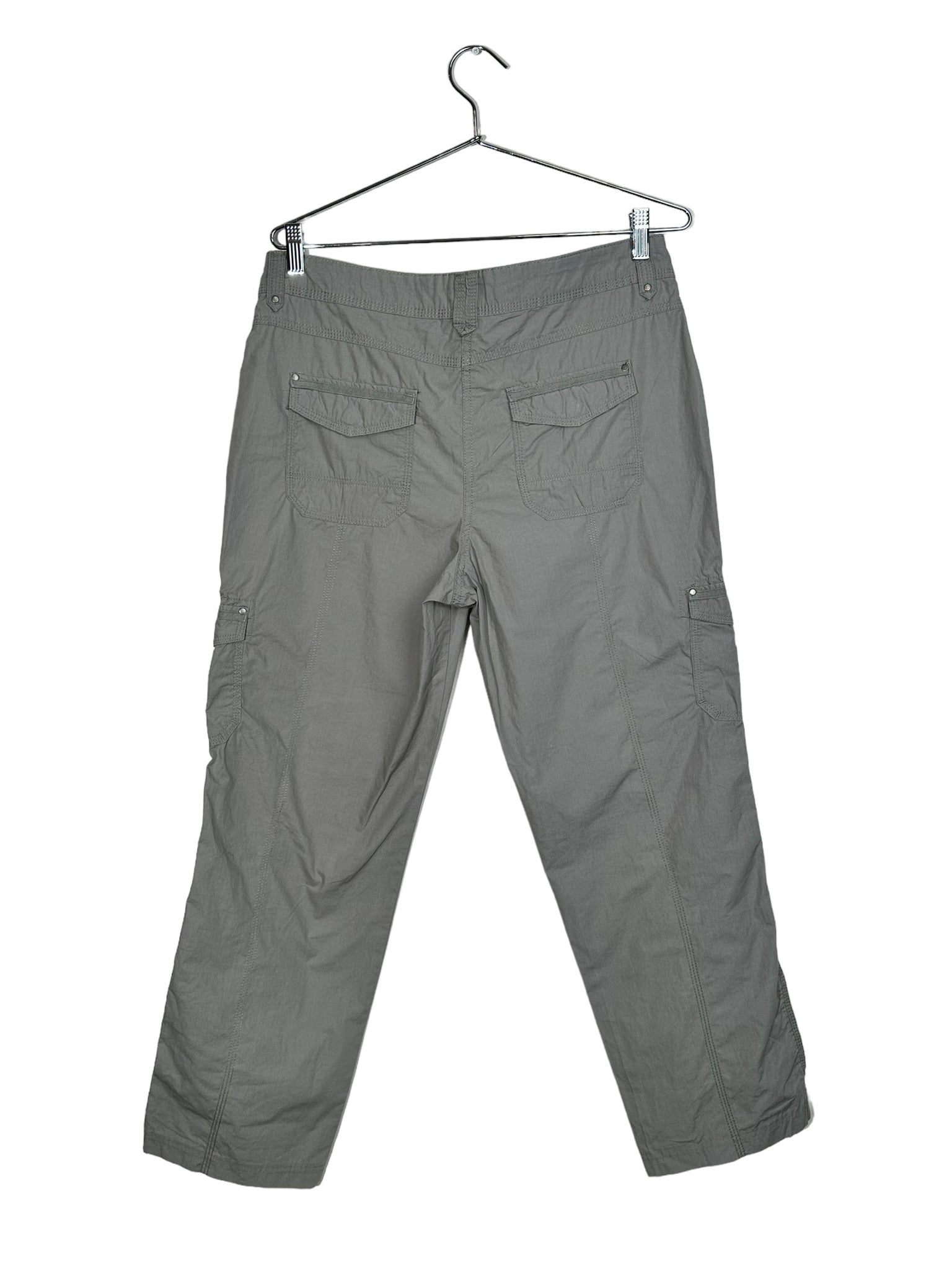 Grey Drawstring Cargo Pants