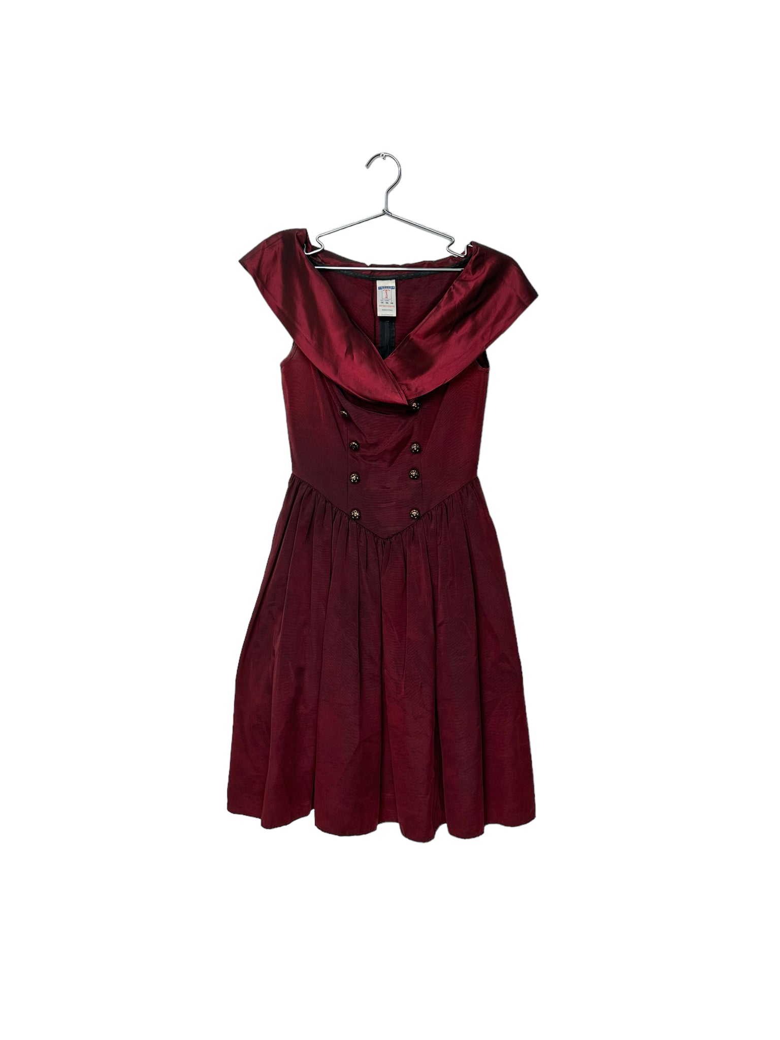Layered Red Midi Dress