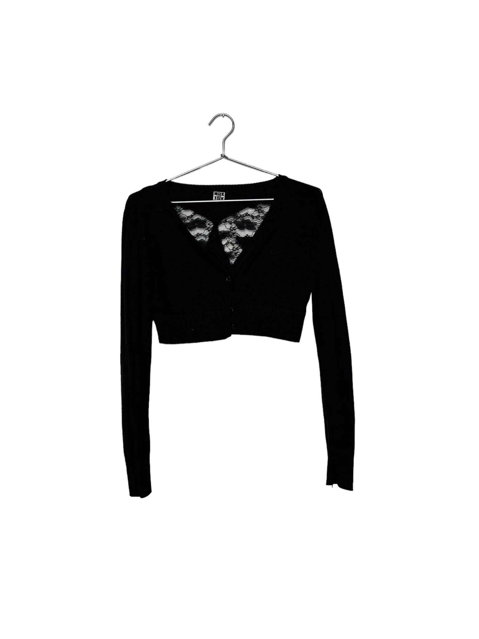 Lace Butterfly Cropped Cardigan