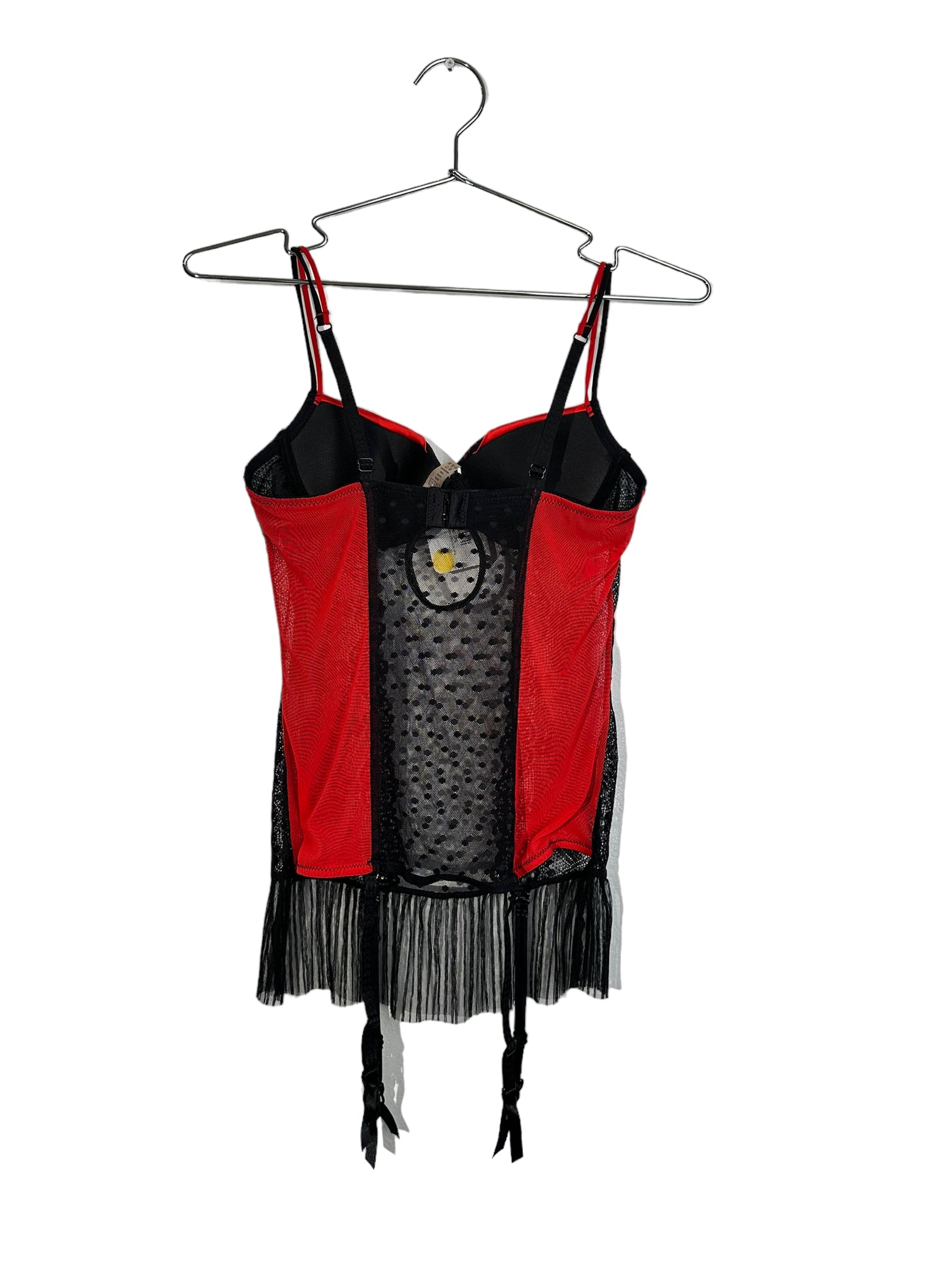 Red And Black H&Natalie Lingerie Top