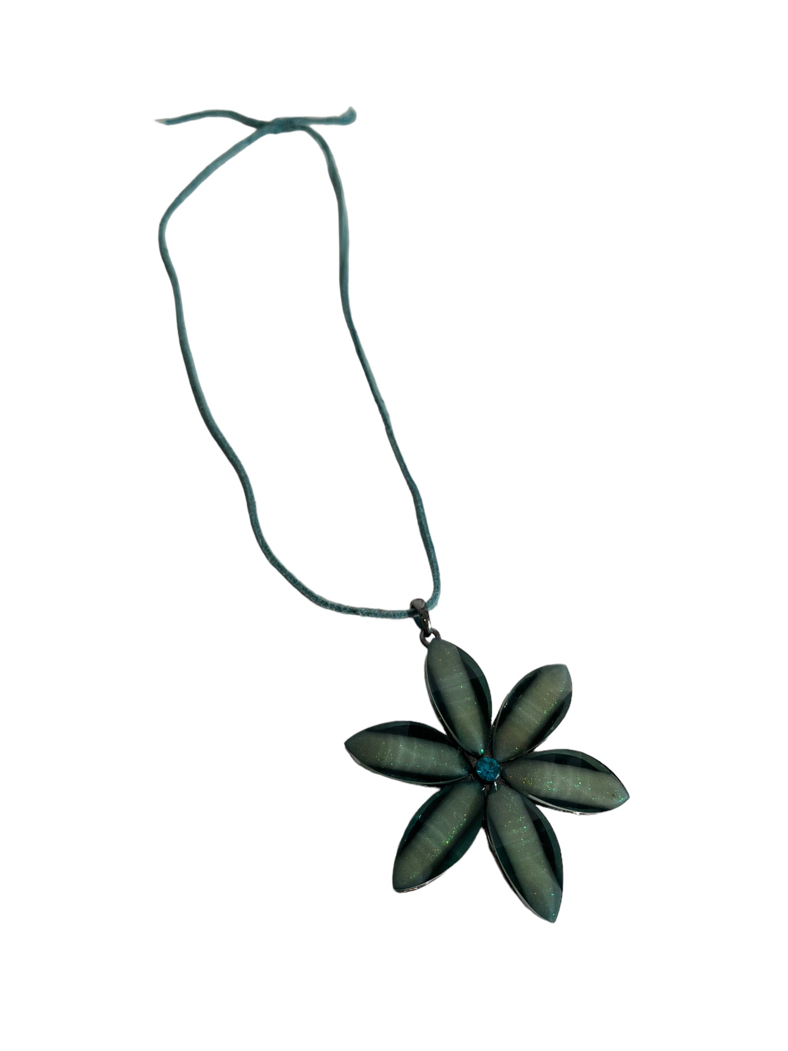 Large Flower Pendant Necklace