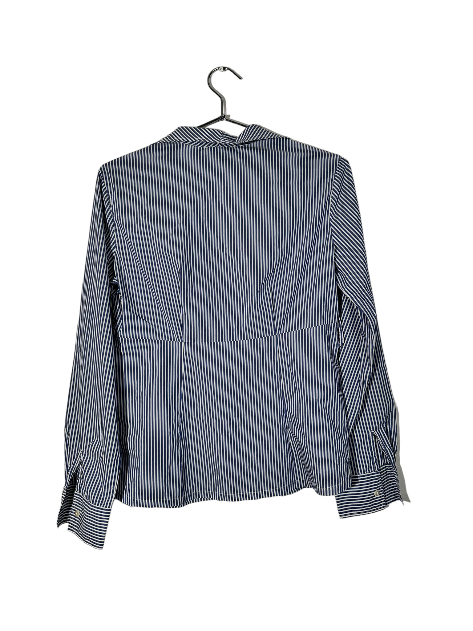 Structured Pinstriped Button Up