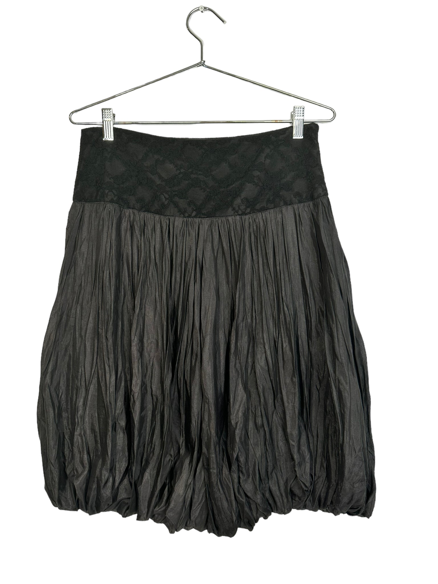 Jus D’orange Black Bubble Lace Skirt