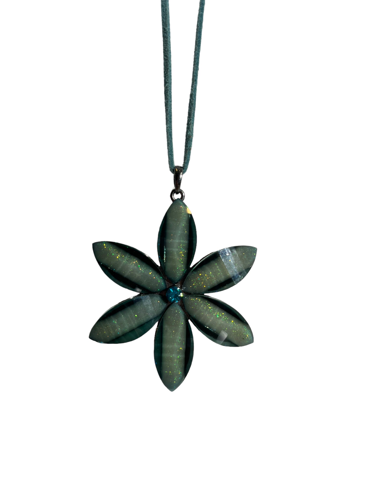 Large Flower Pendant Necklace