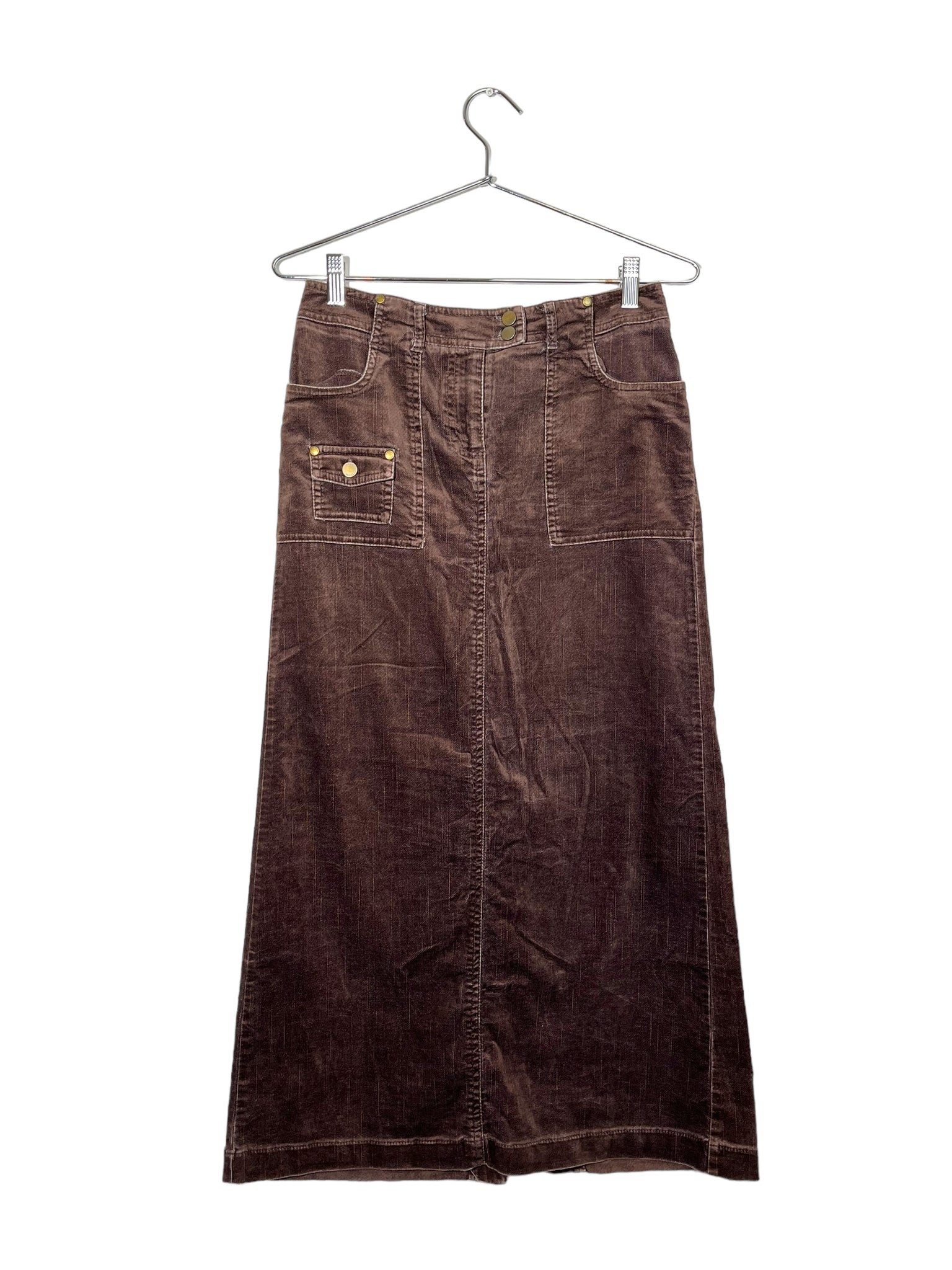 Brown Corduroy Maxi Skirt