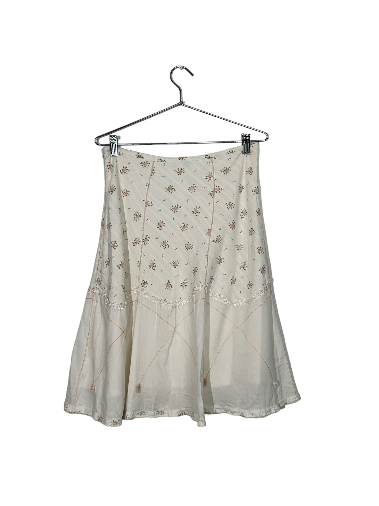 Cream And Rose Cottage Core Skirt