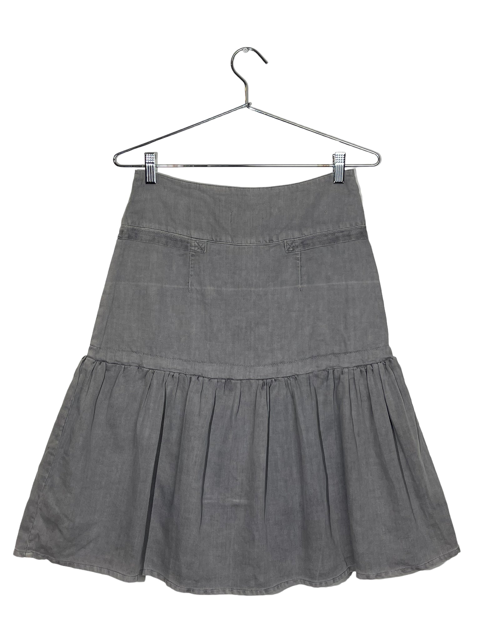 Vero Moda Grey Double Button Skirt