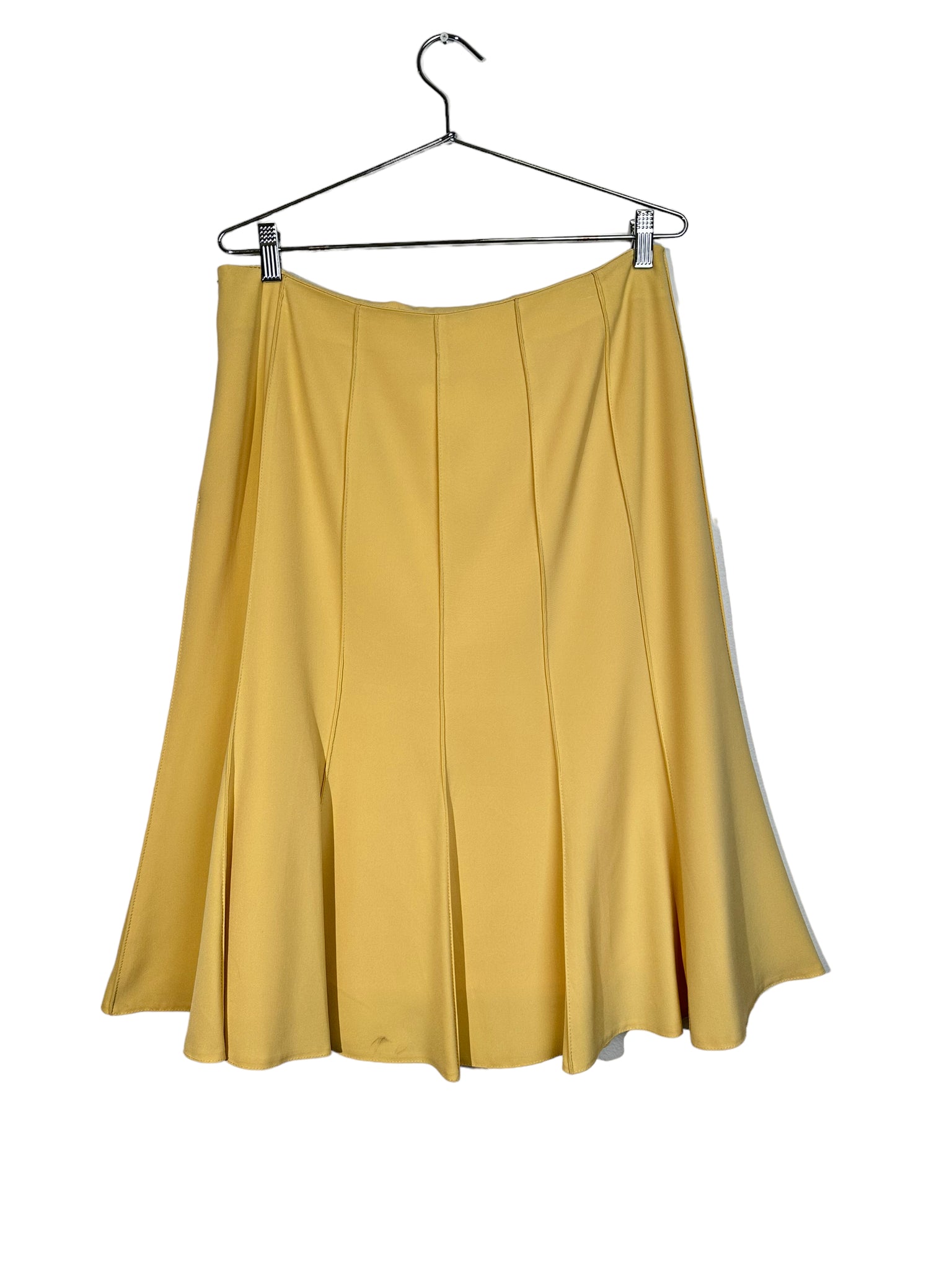 Yellow Chained Midi Skirt
