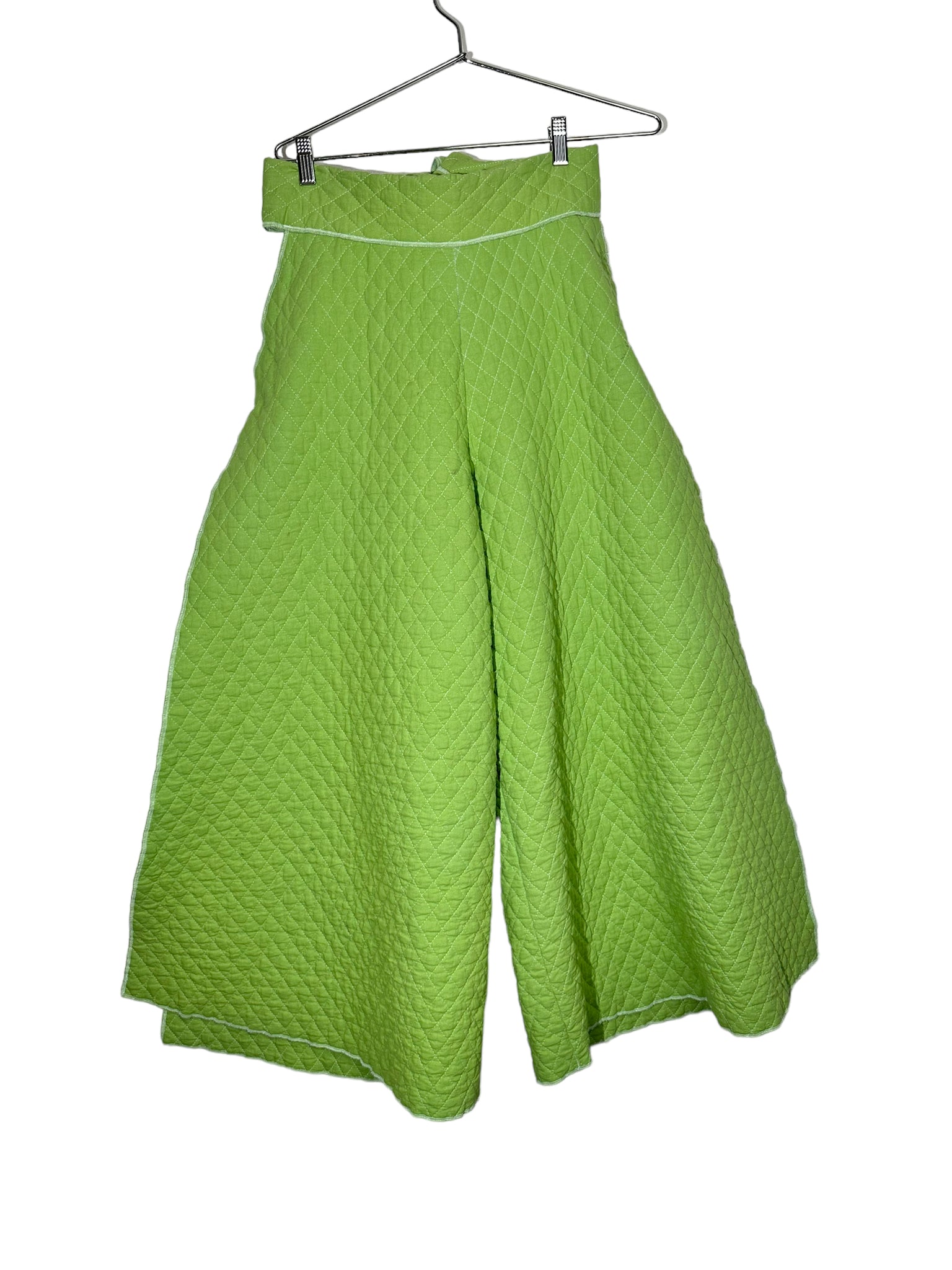 Green Quilted Pants