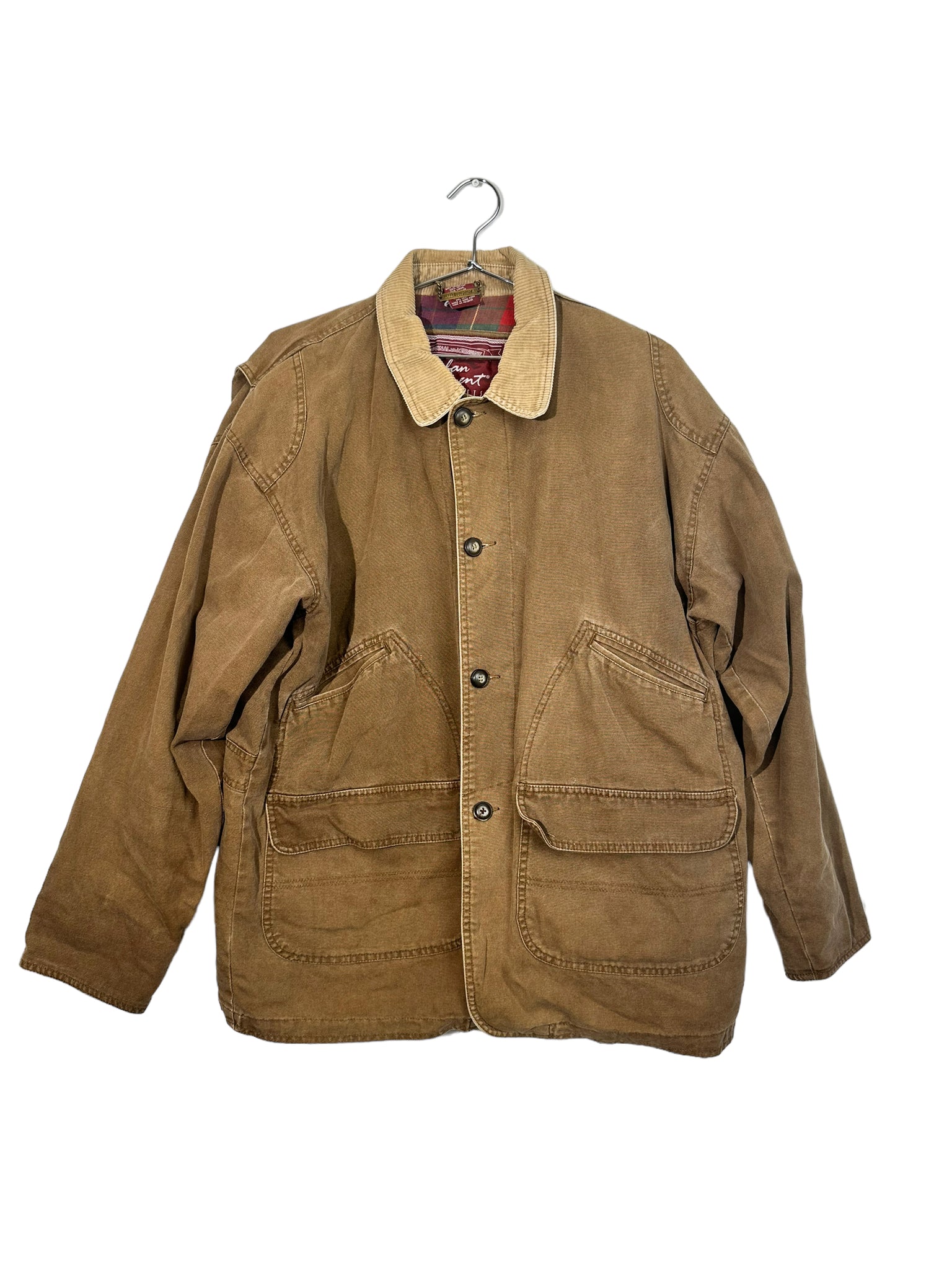 Brown Corduroy Lined Bomber Jacket