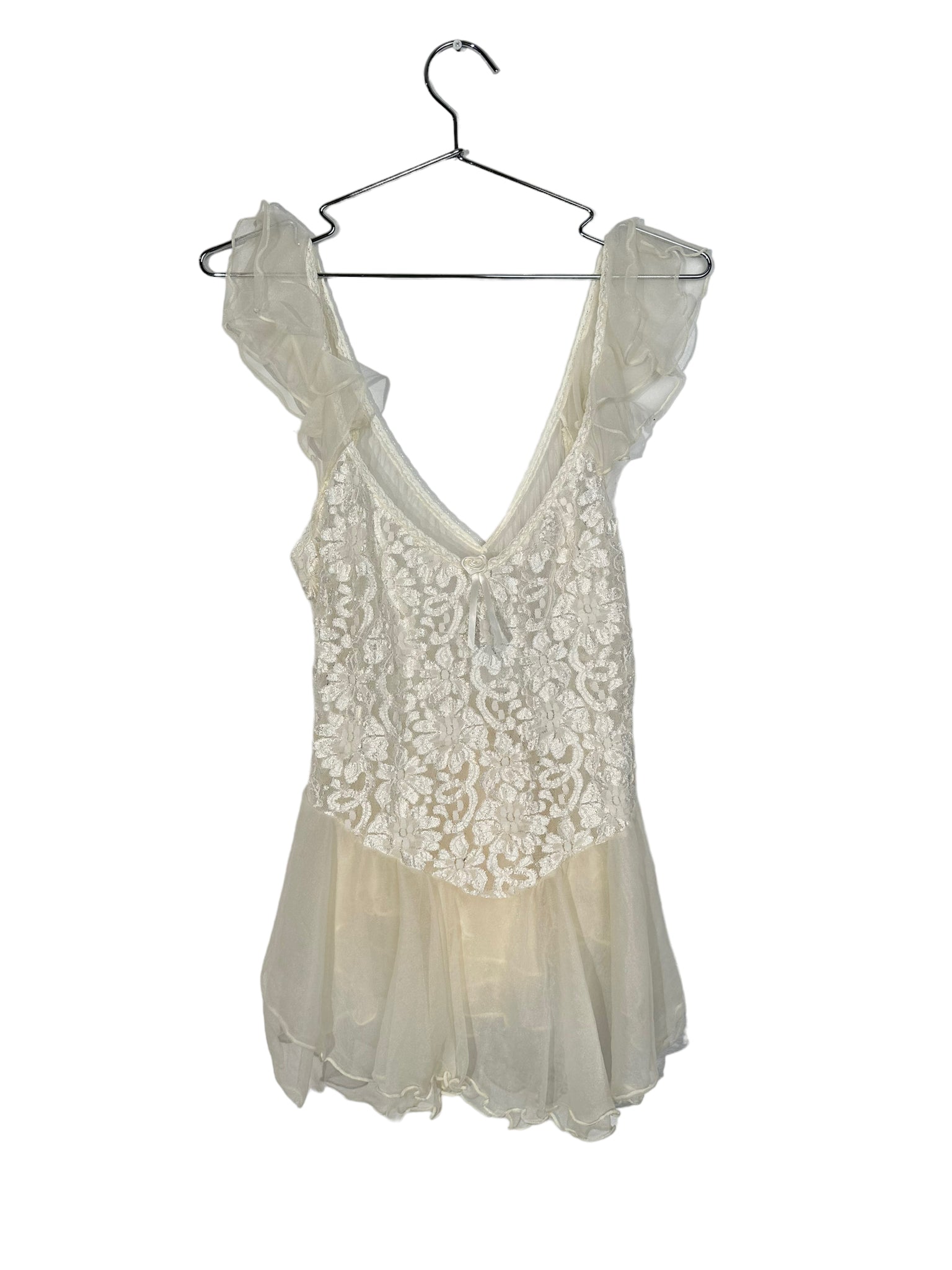 White Rose Lace Fairy Top
