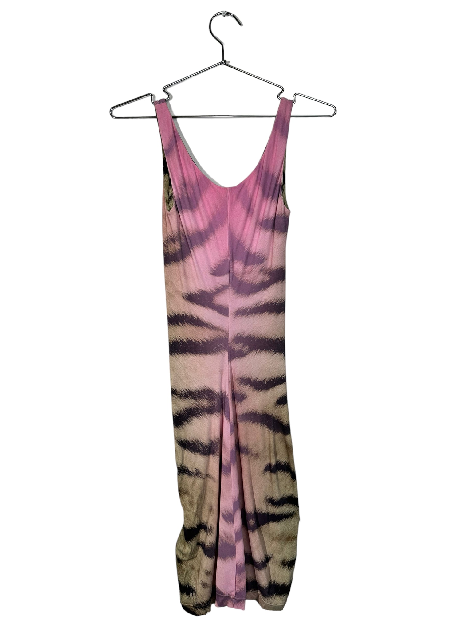 Animal Print Pink And Brown Rushed Bodycon Dress