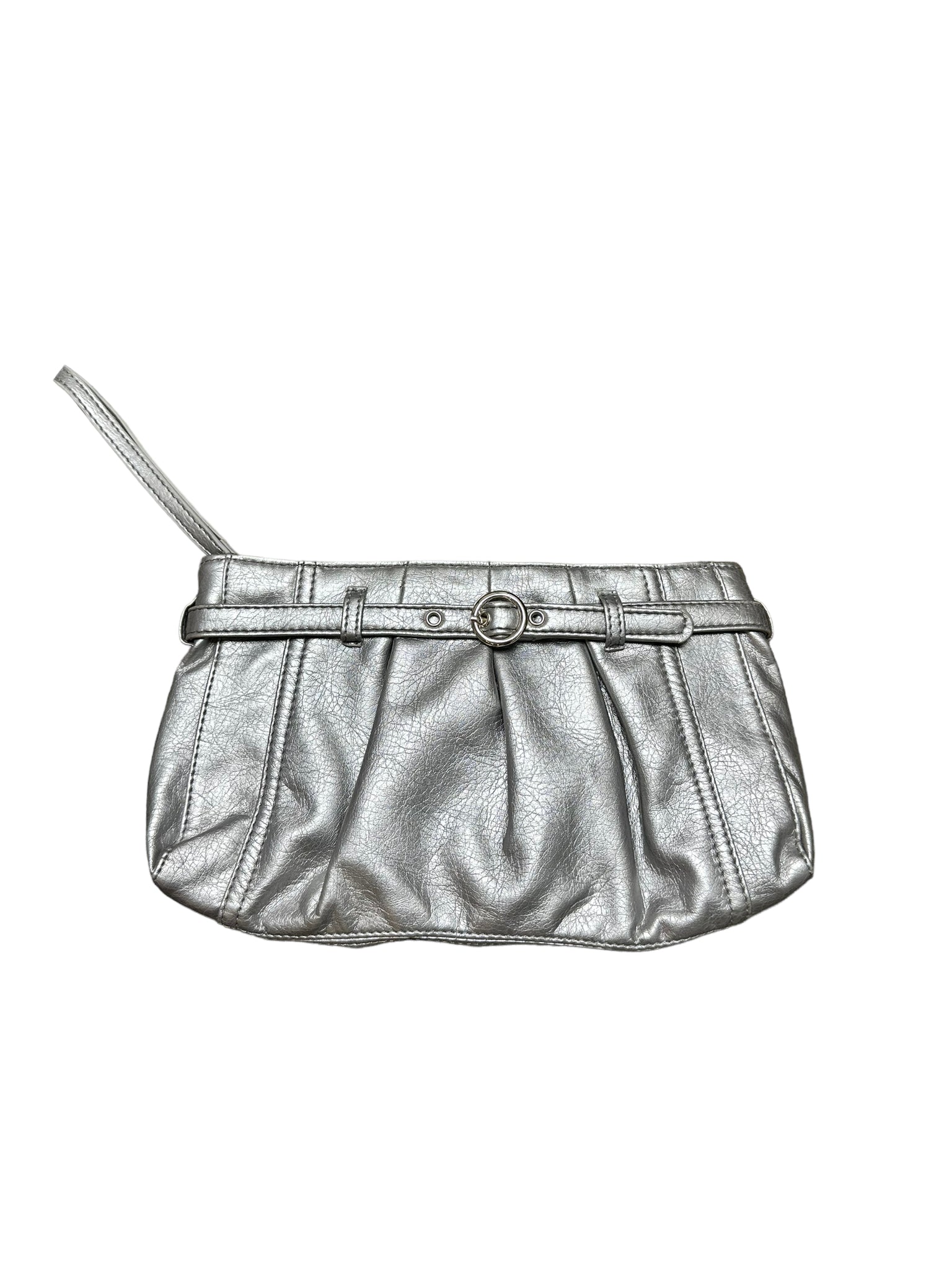 Silver Leather Pouch