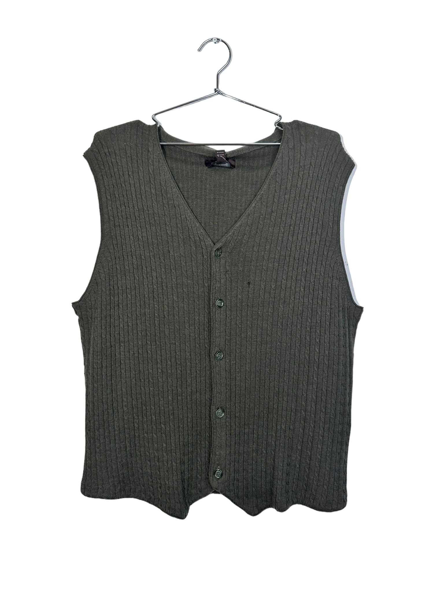 Forest Green Knit Sweater Vest