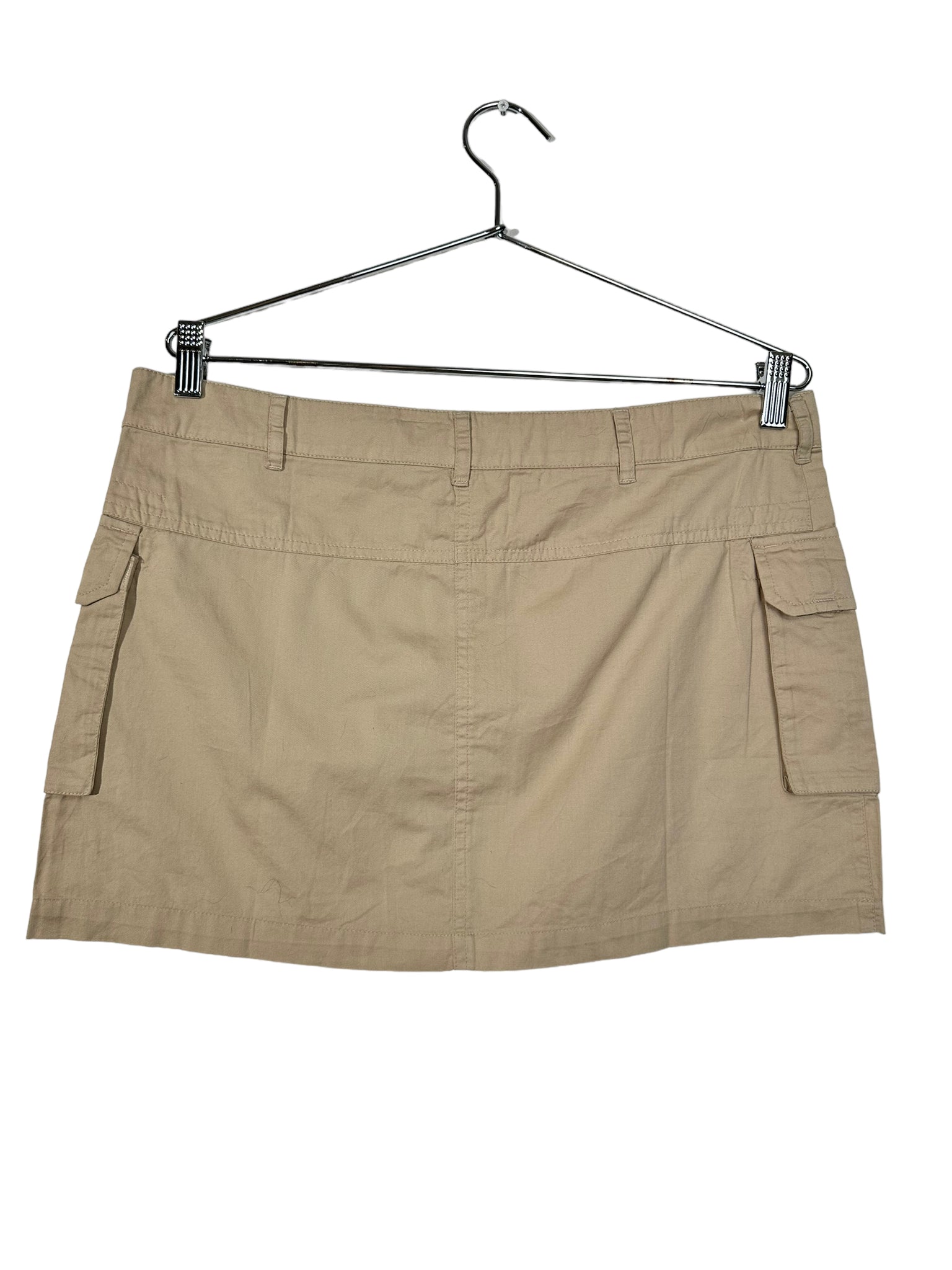 Tan Mini Cargo Skirt