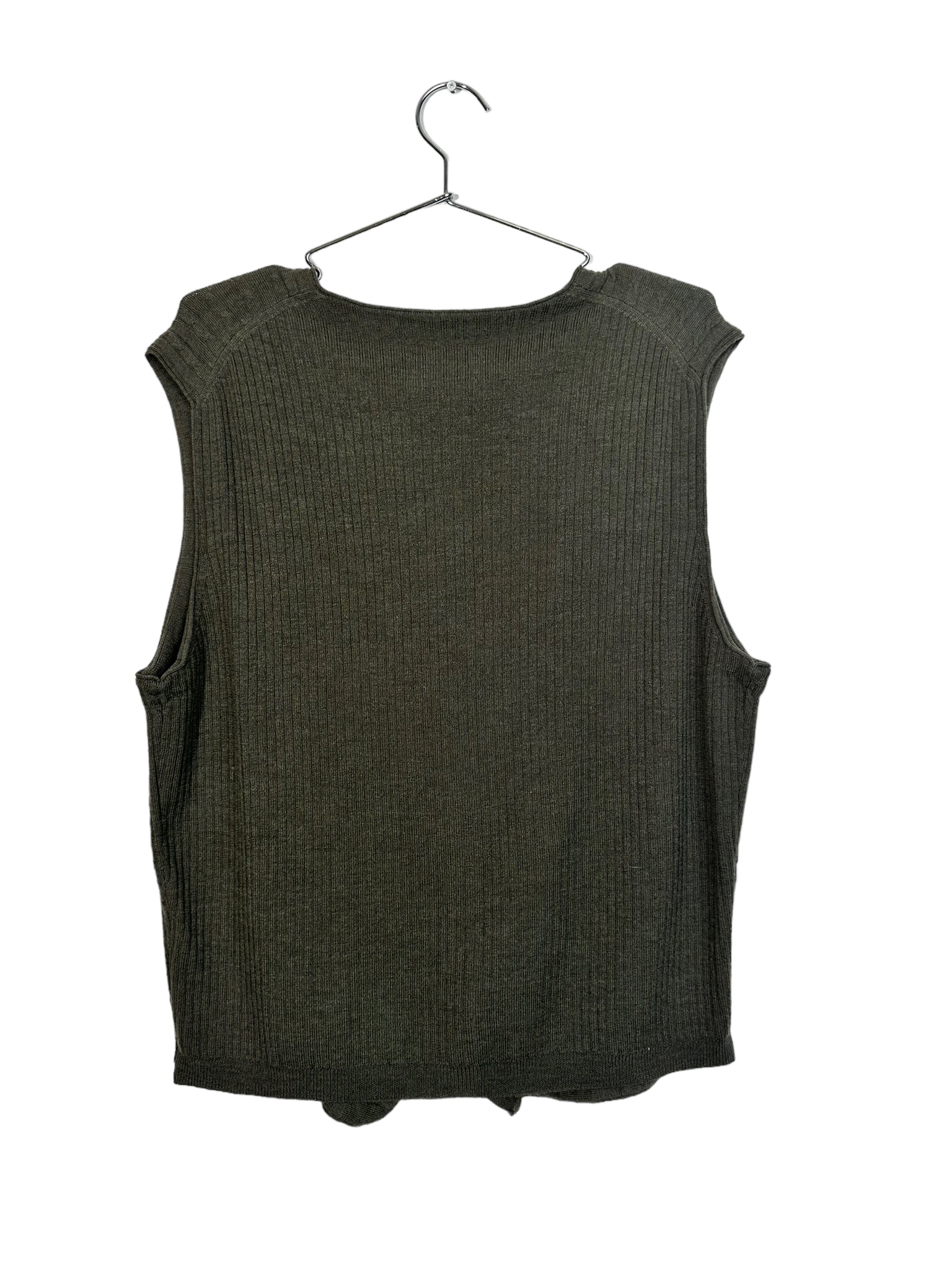 Forest Green Knit Sweater Vest