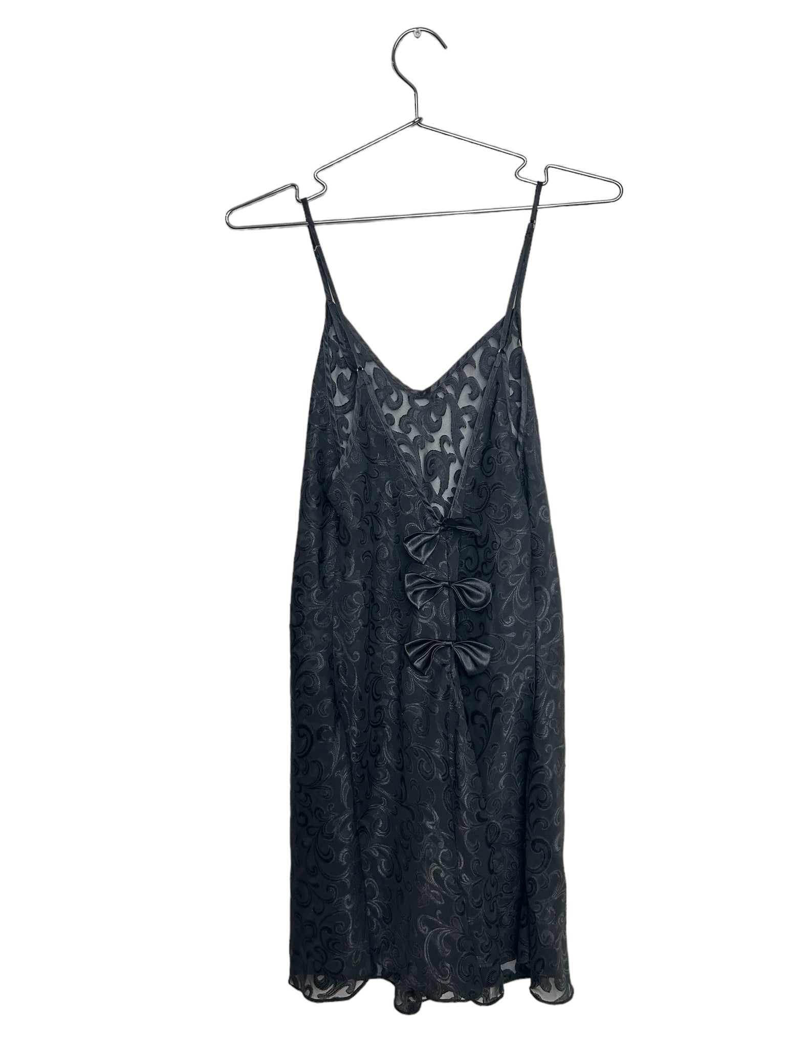 Embroidered Mesh Sheer Dress